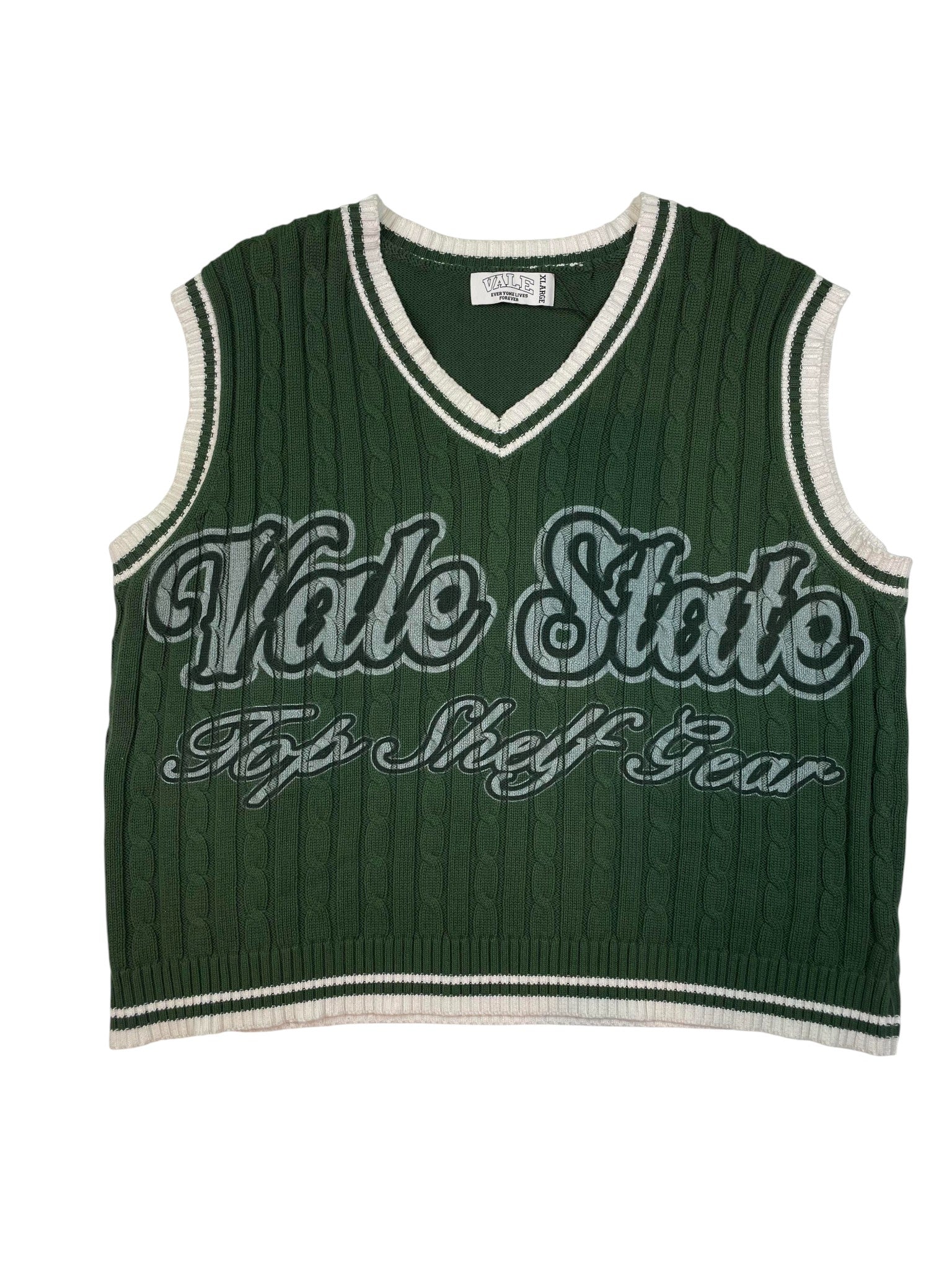 Vale Knitted Green Vest