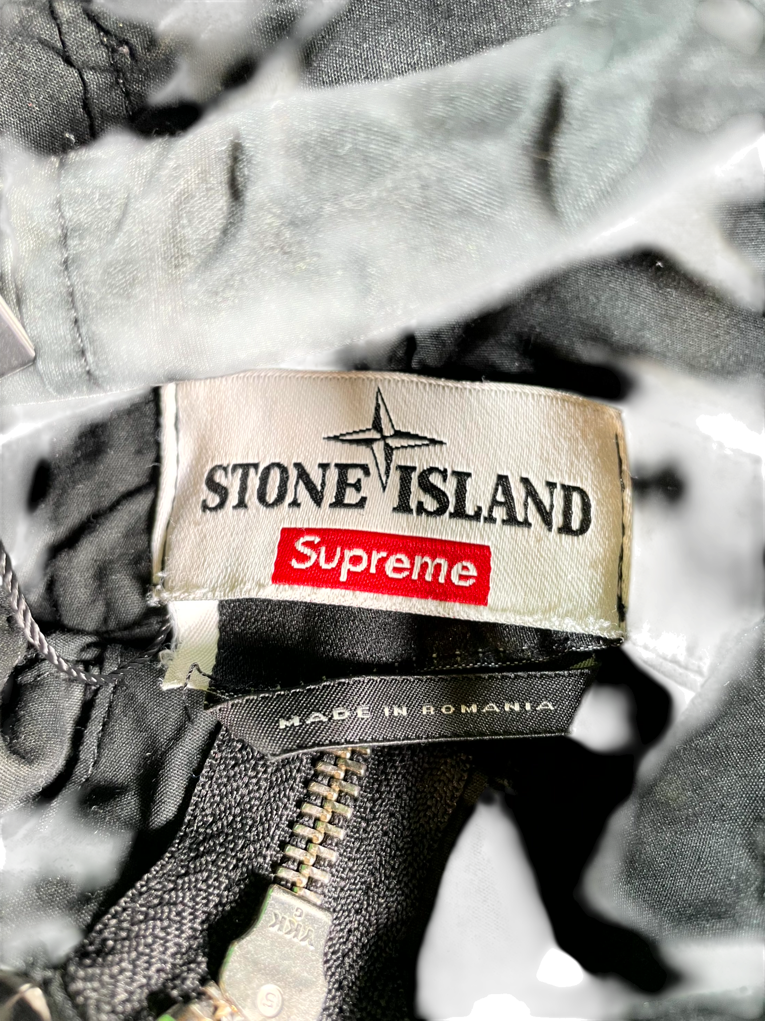 Supreme Stone Island Wind Breaker Black Jacket