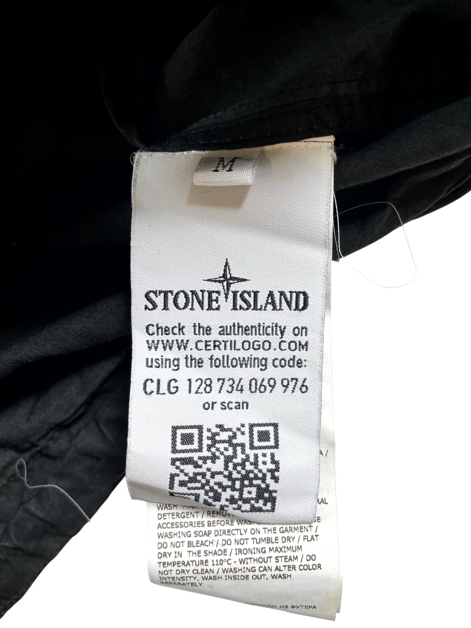 Supreme Stone Island Wind Breaker Black Jacket