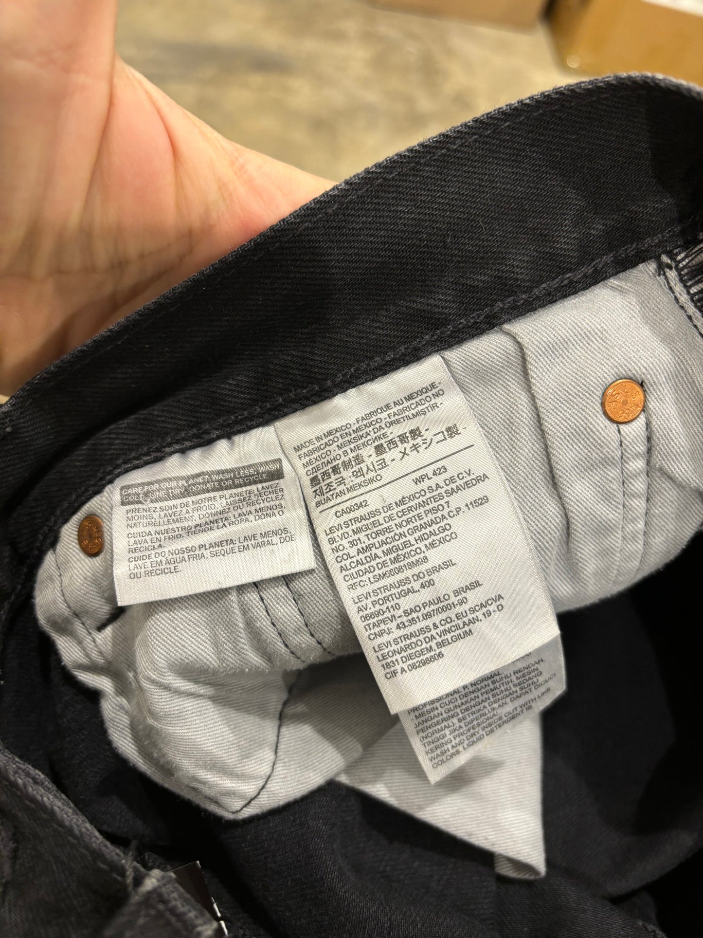 Denim Tears Jeans Black One Flower Used 33