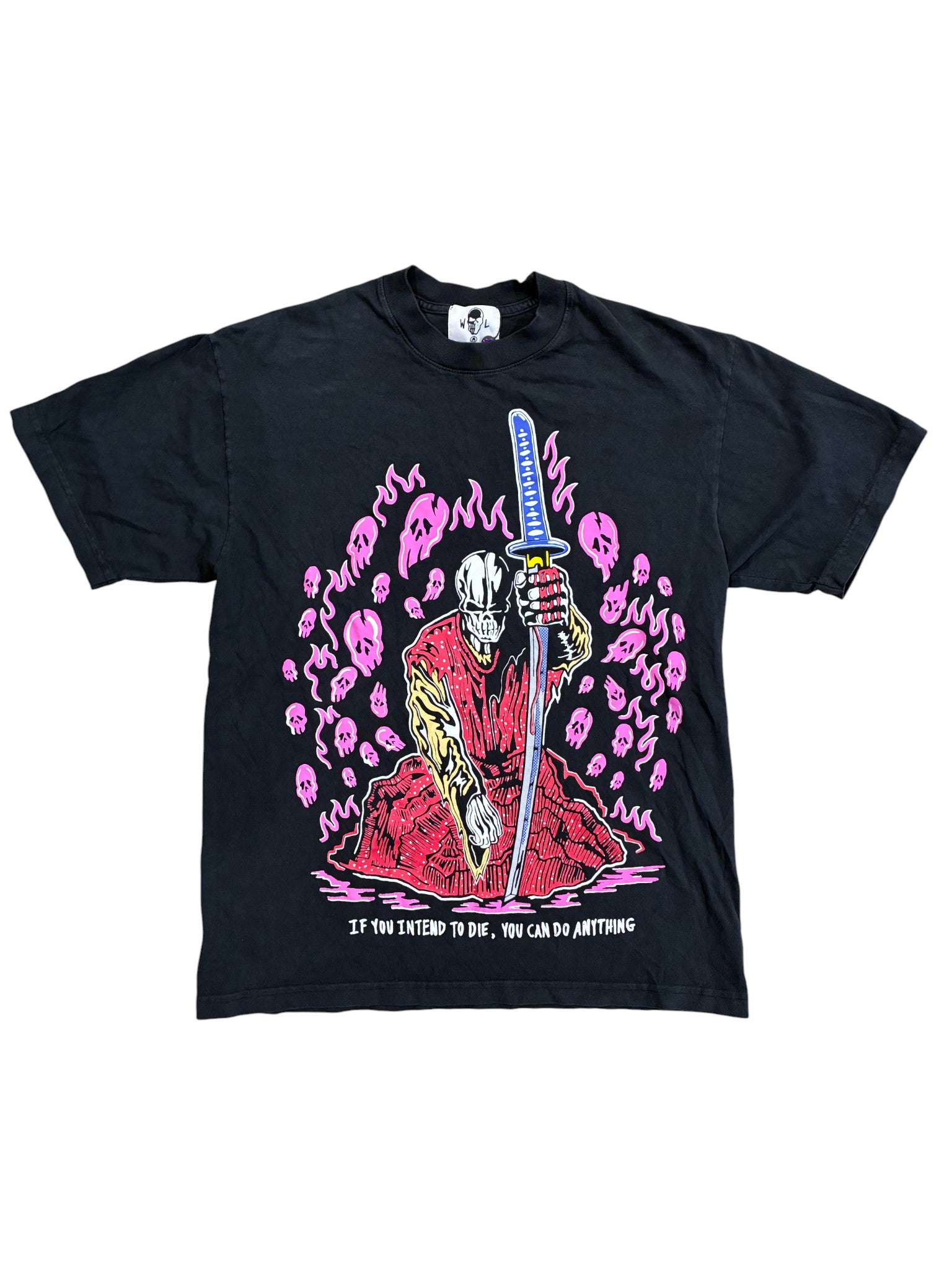 Warren Lotas Intend Navy & Pink Tee