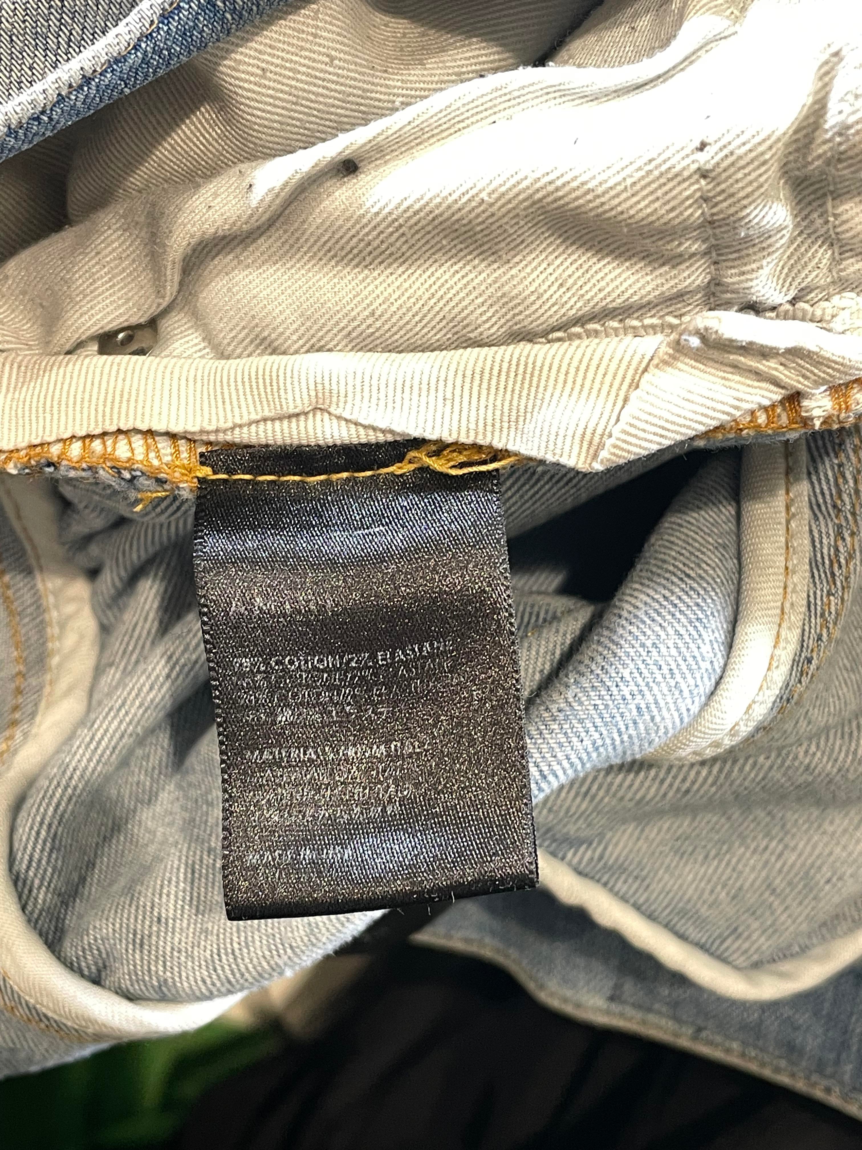 Amiri Palm Trees Light Wash Jeans