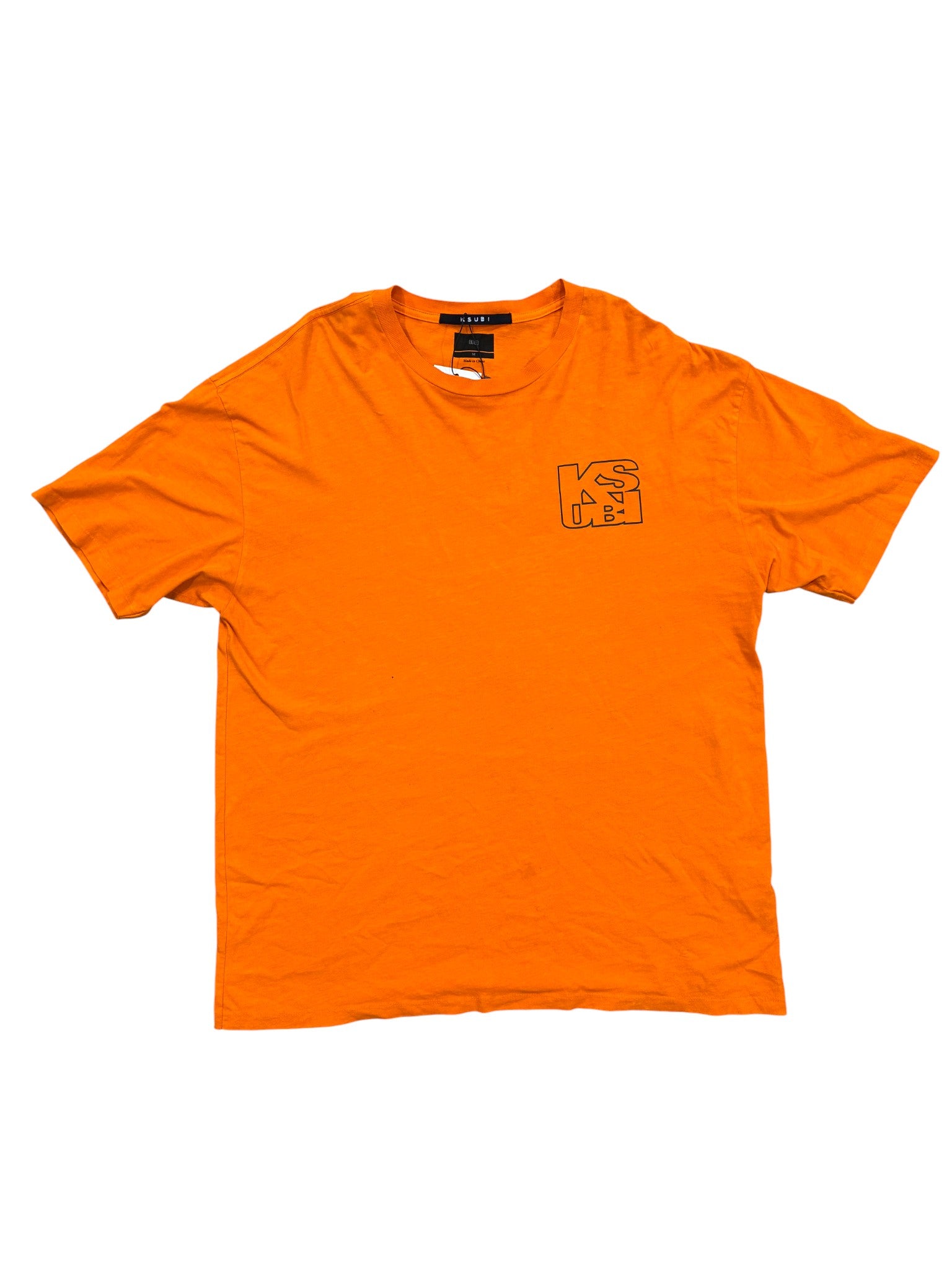 Ksubi Logo Orange & Black Tee