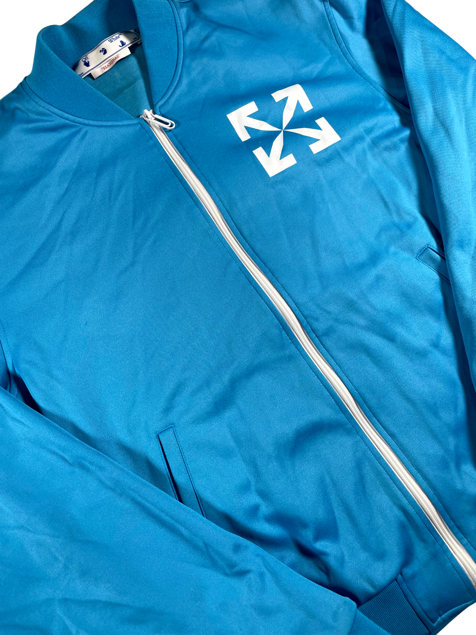 Off White Arrows Baby Blue & White Track Jacket