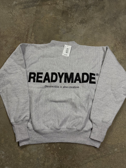 Ready Made Creweck Grey New Medium With Tags