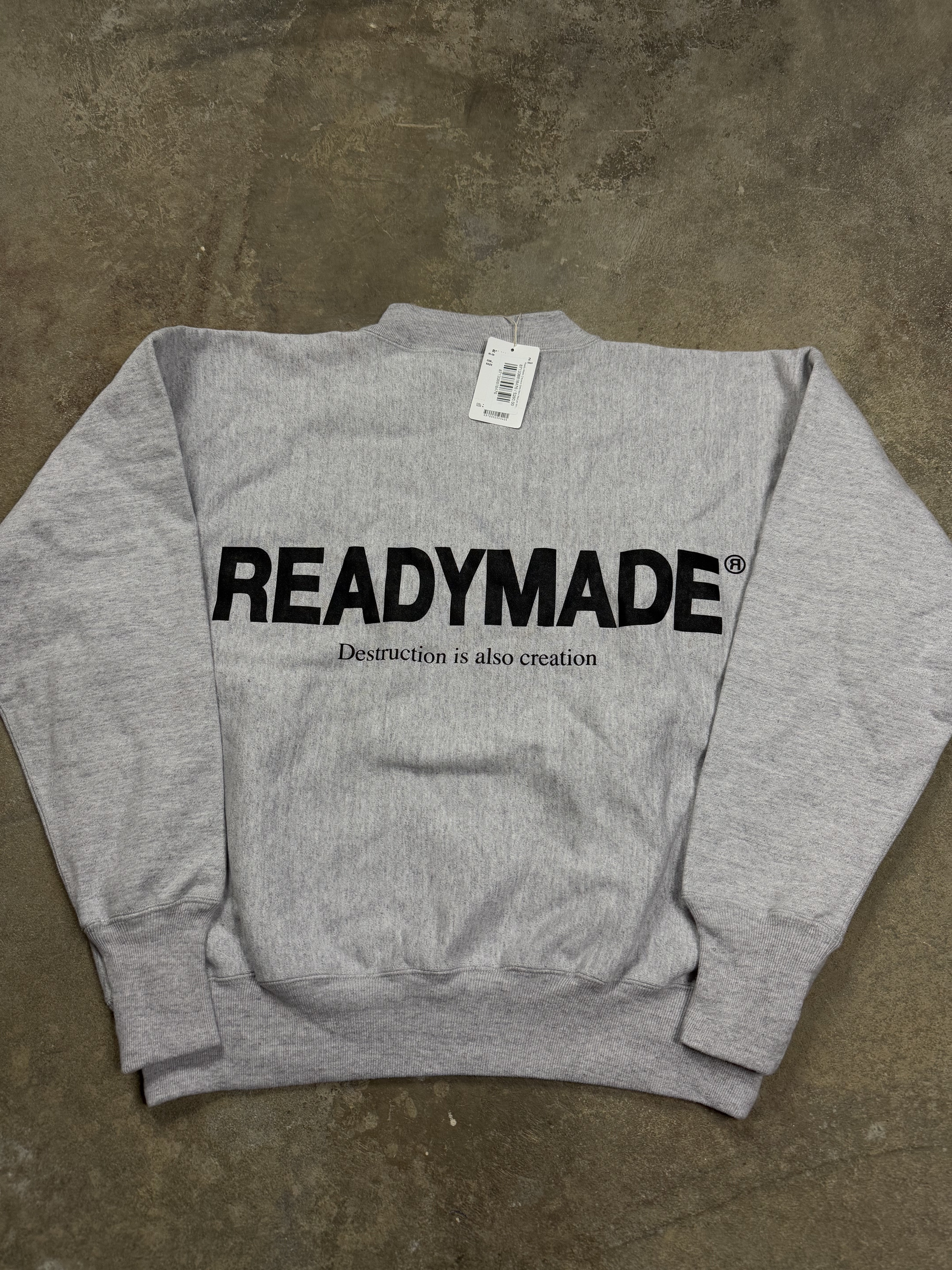 Ready Made Creweck Grey New Medium With Tags