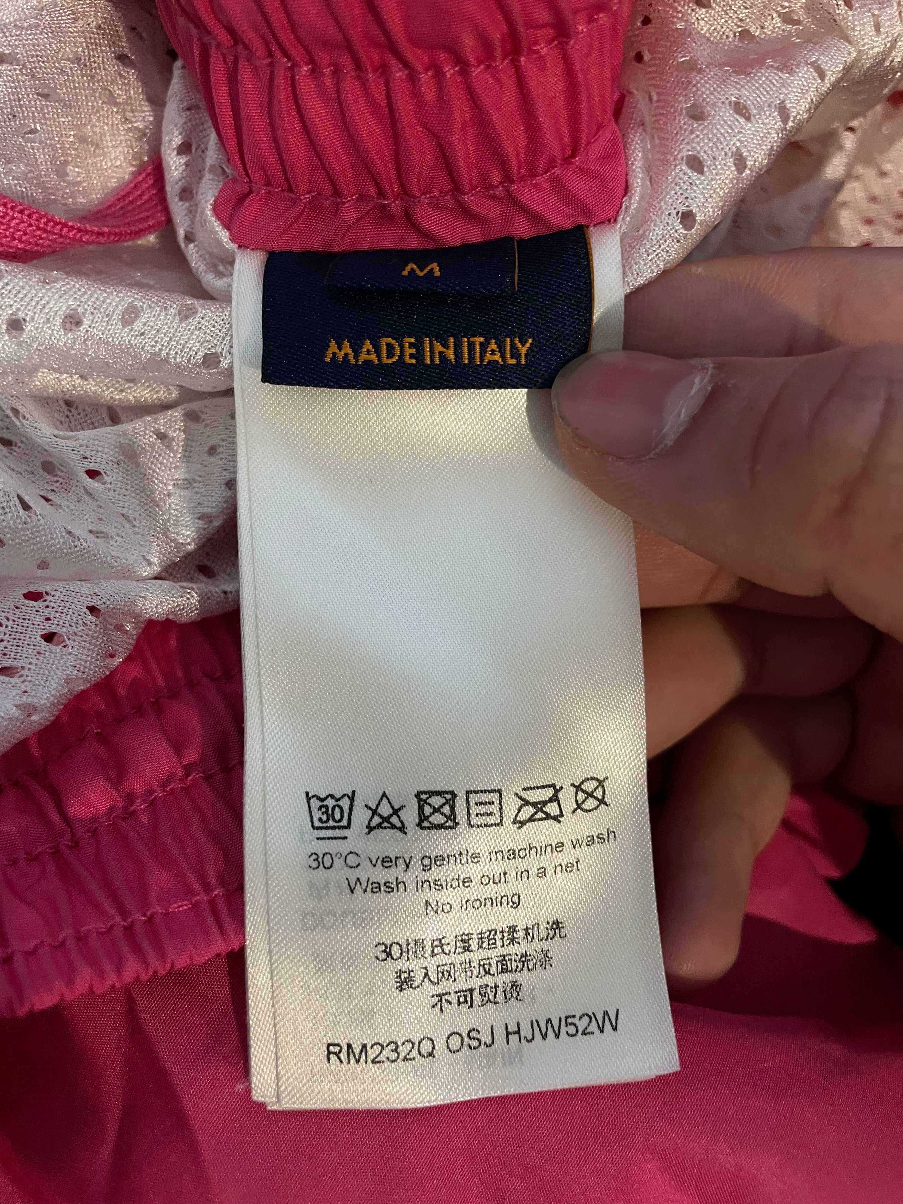 LV Swim Trunks Pink Monogram Used Medium