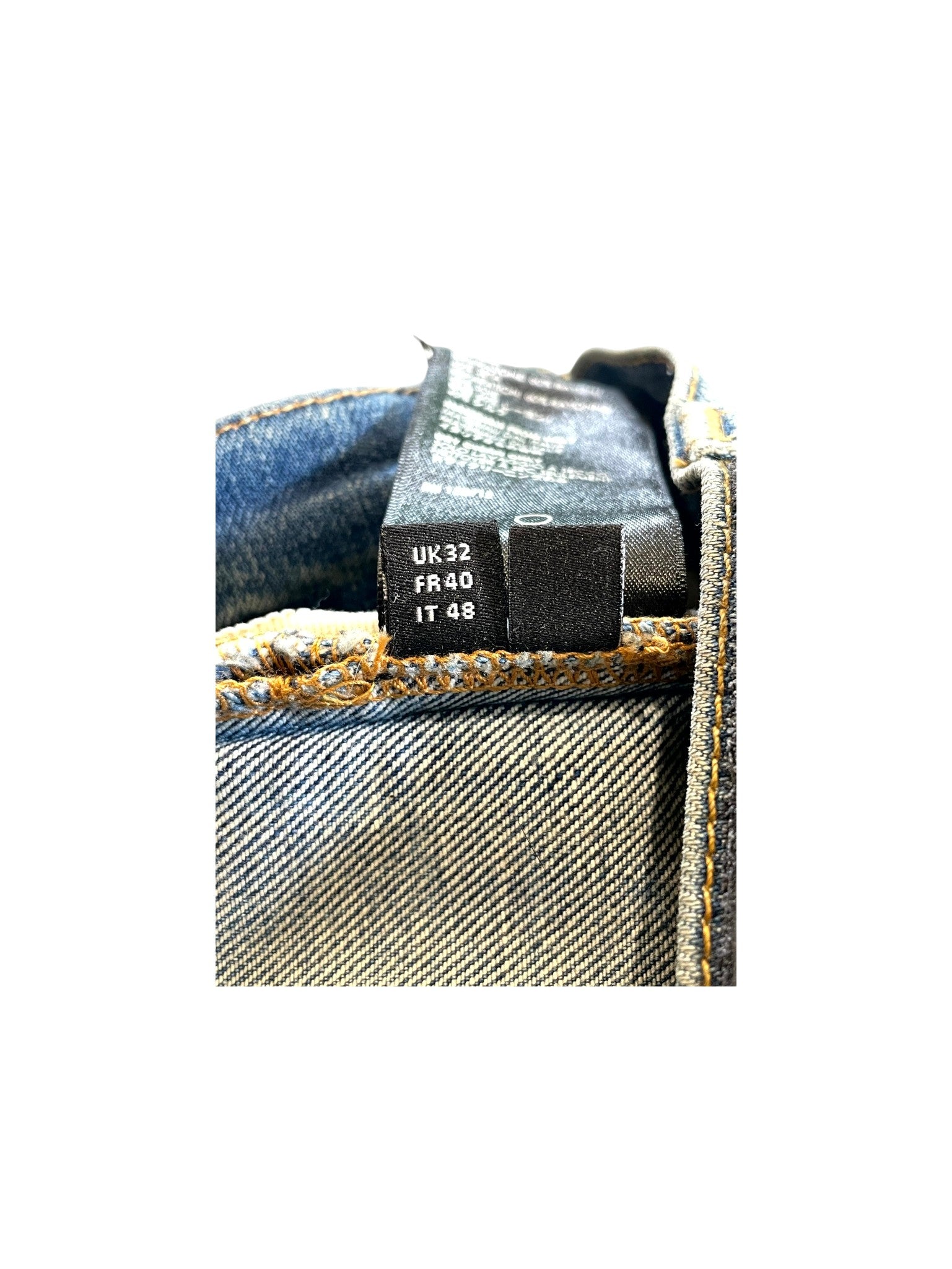 Amiri Light Wash White Stripe Jeans