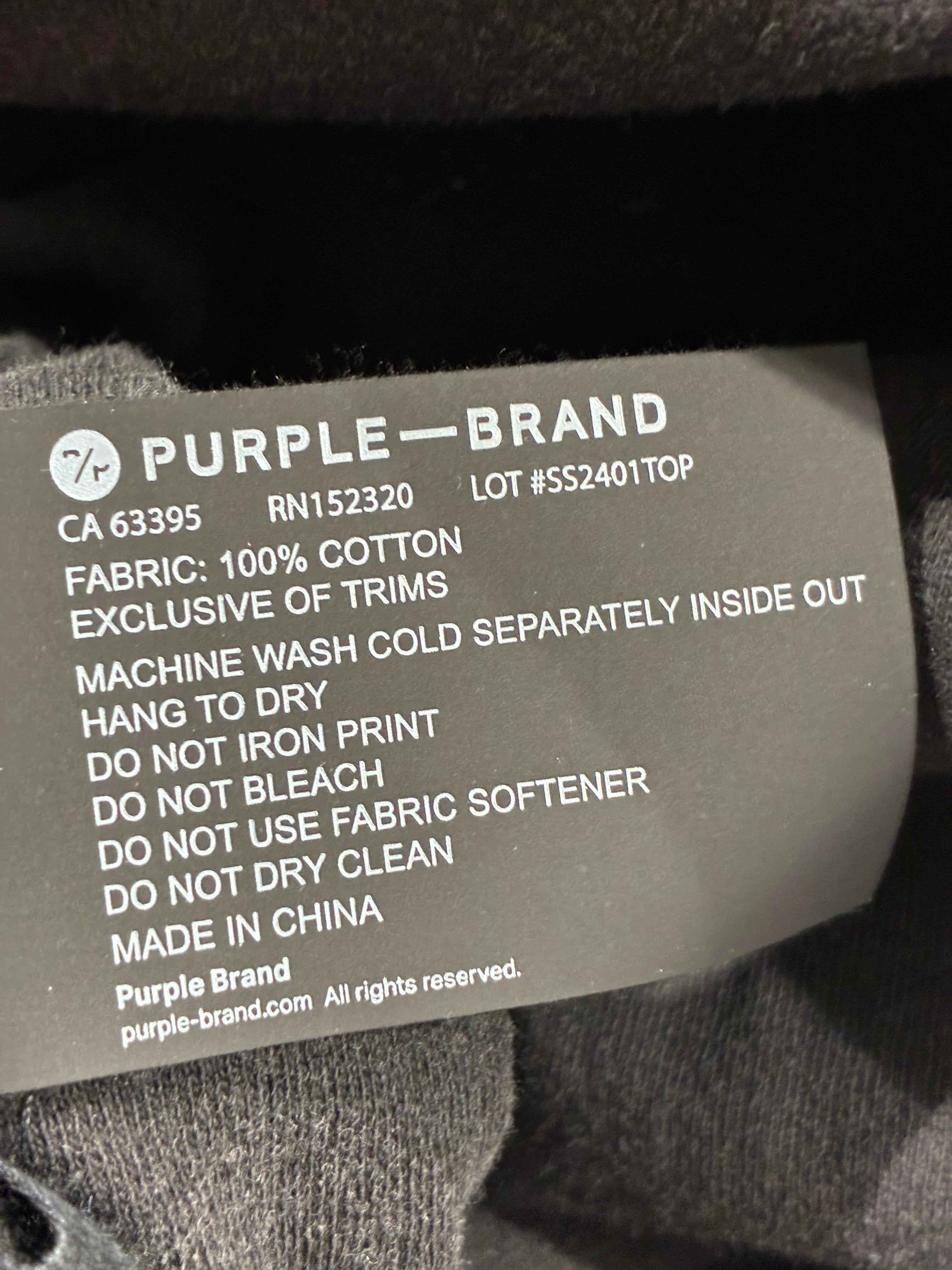 Purple Brand Grey Monogram Tee