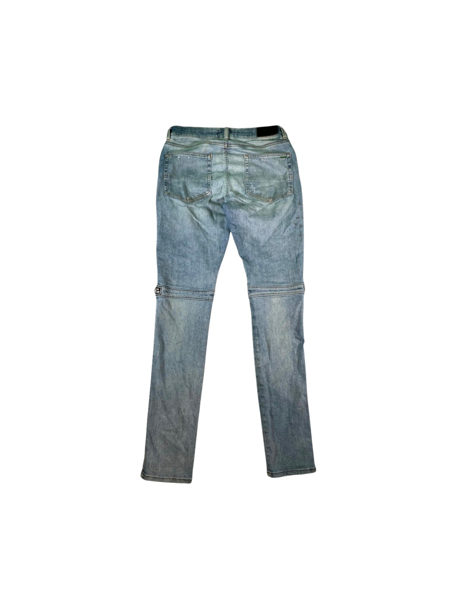 Amiri "MX2 Paisley" Vintage Wash & White Jeans