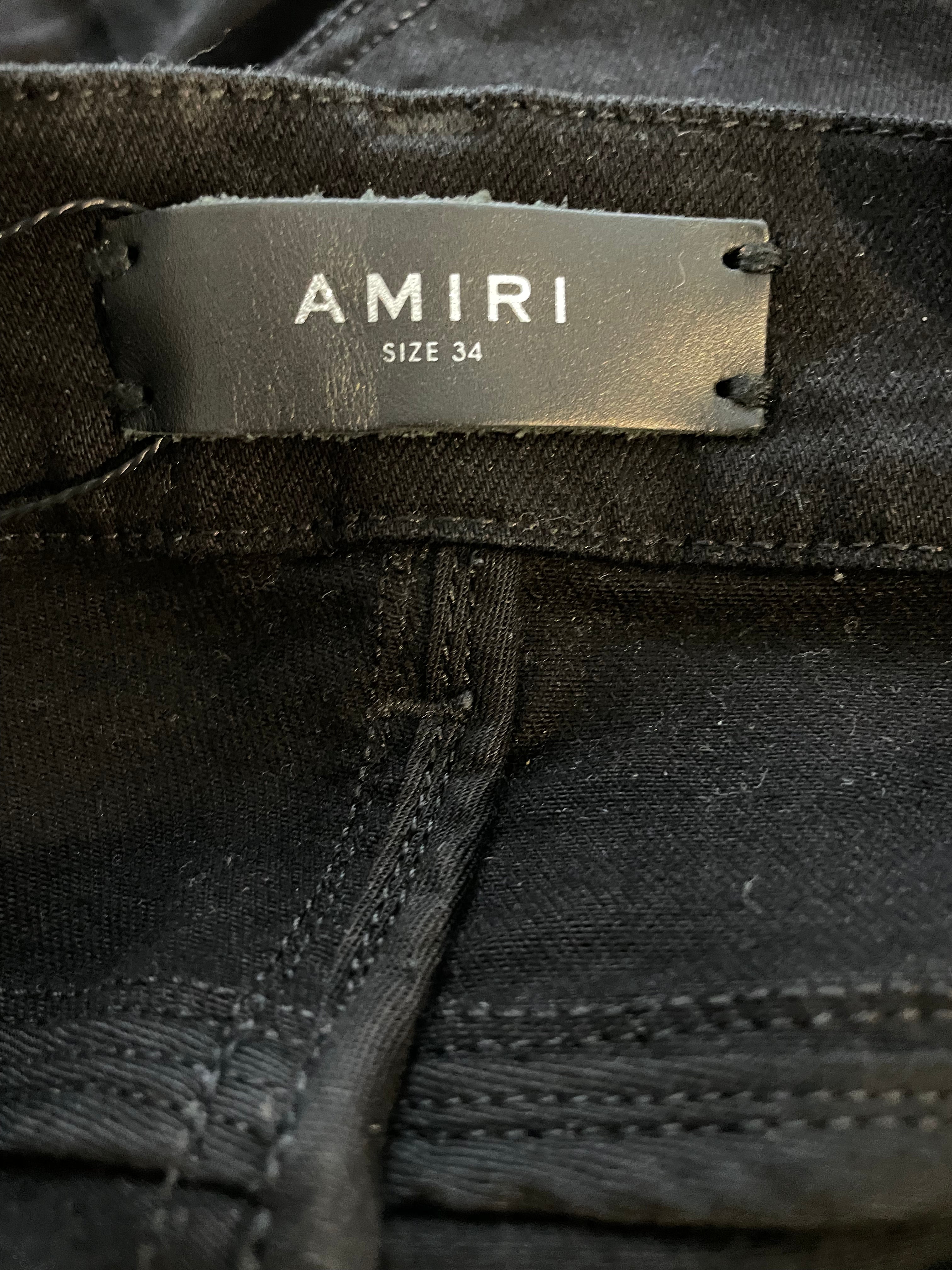 Amiri Jeans Black Palm Used 34