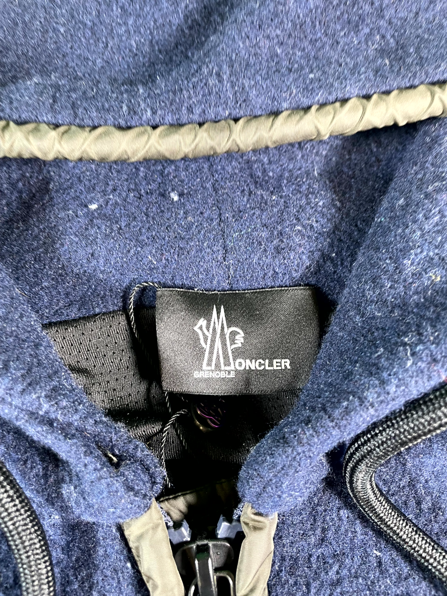 Moncler Grenoble Sherpa Fleece Navy Jacket
