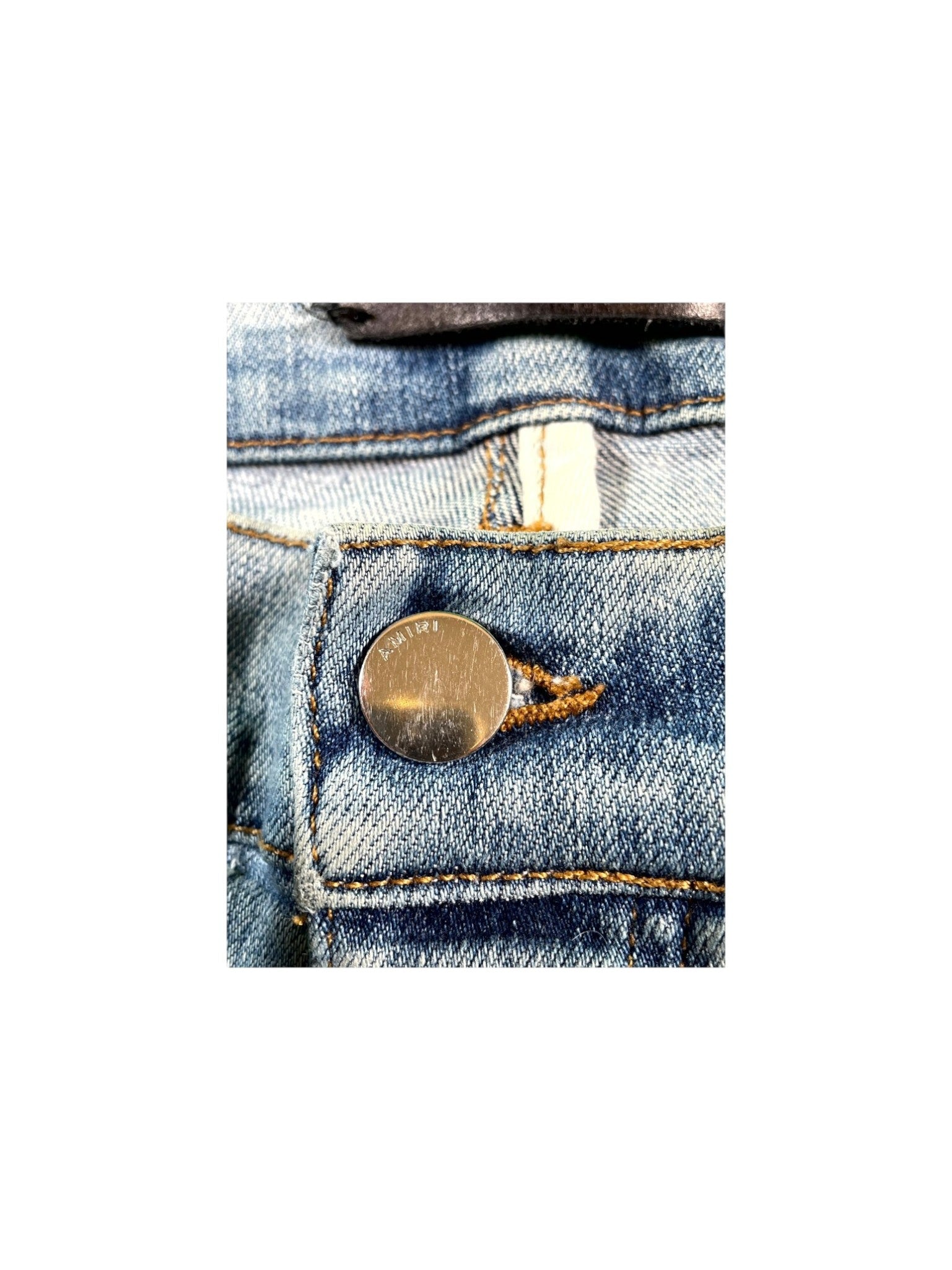 Amiri "MX2 Paisley" Vintage Wash & White Jeans