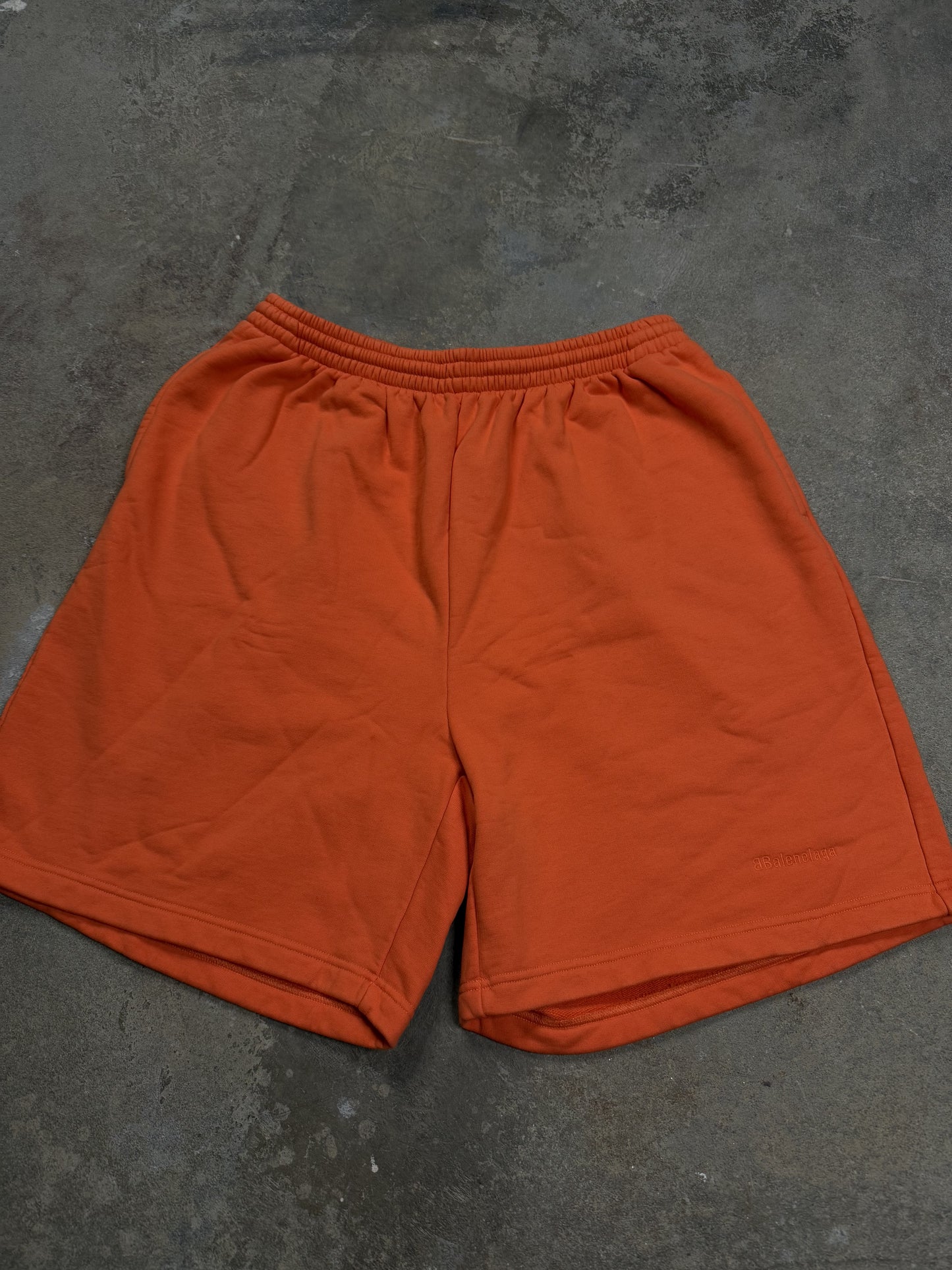 Balenciaga Orange Shorts Small Logo Medium