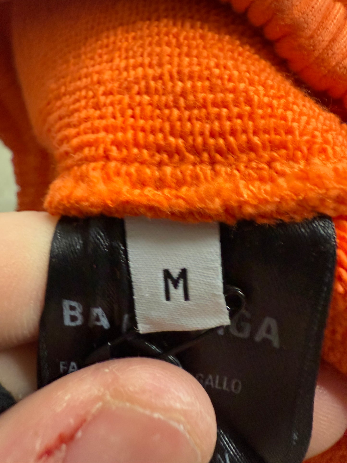 Balenciaga Orange Shorts Small Logo Medium