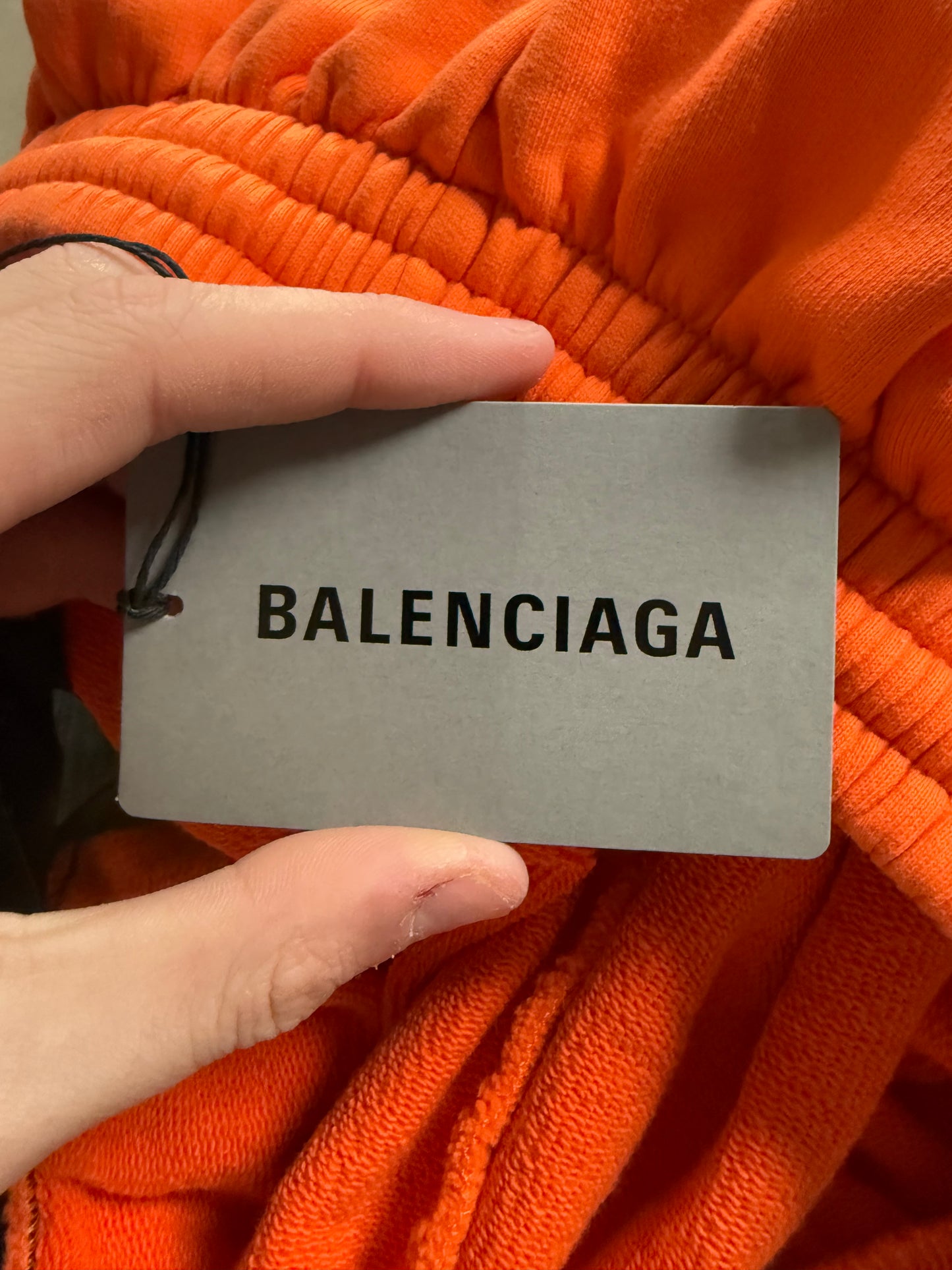 Balenciaga Orange Shorts Small Logo Medium