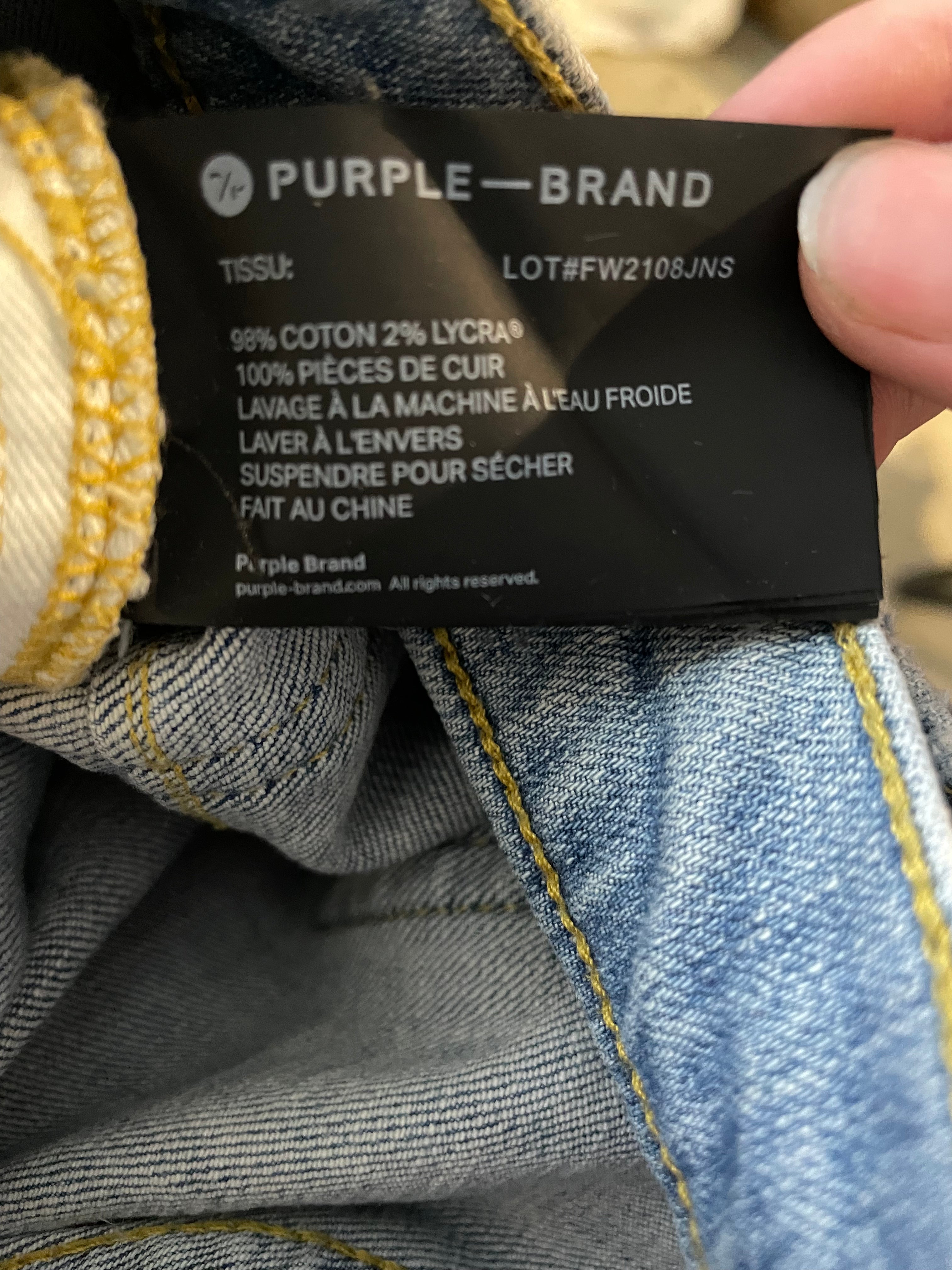 Purple Brand Jeans Lightwash Used 36