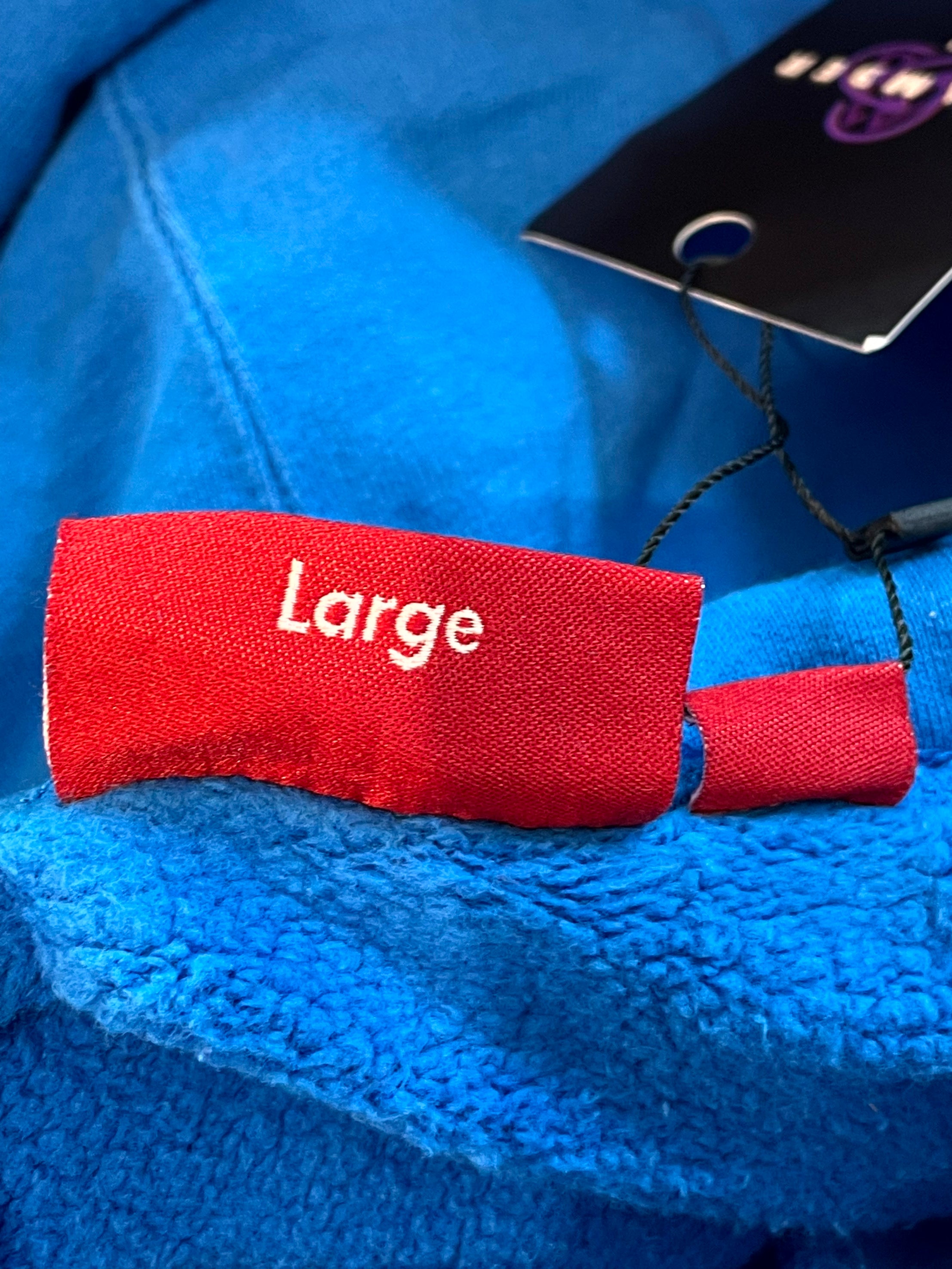 Supreme Sleeve Logo Blue & Red Hoodie