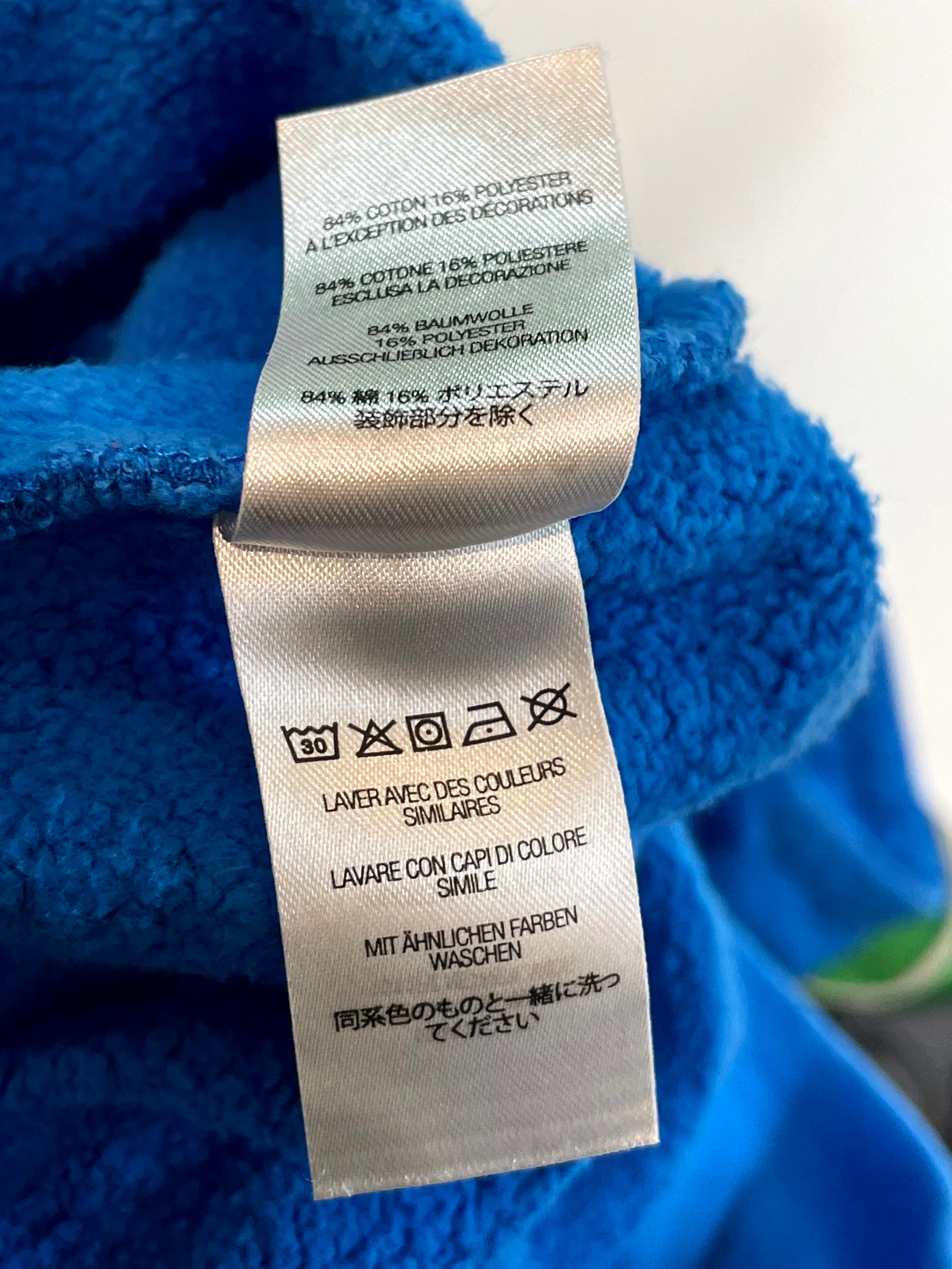 Supreme Sleeve Logo Blue & Red Hoodie