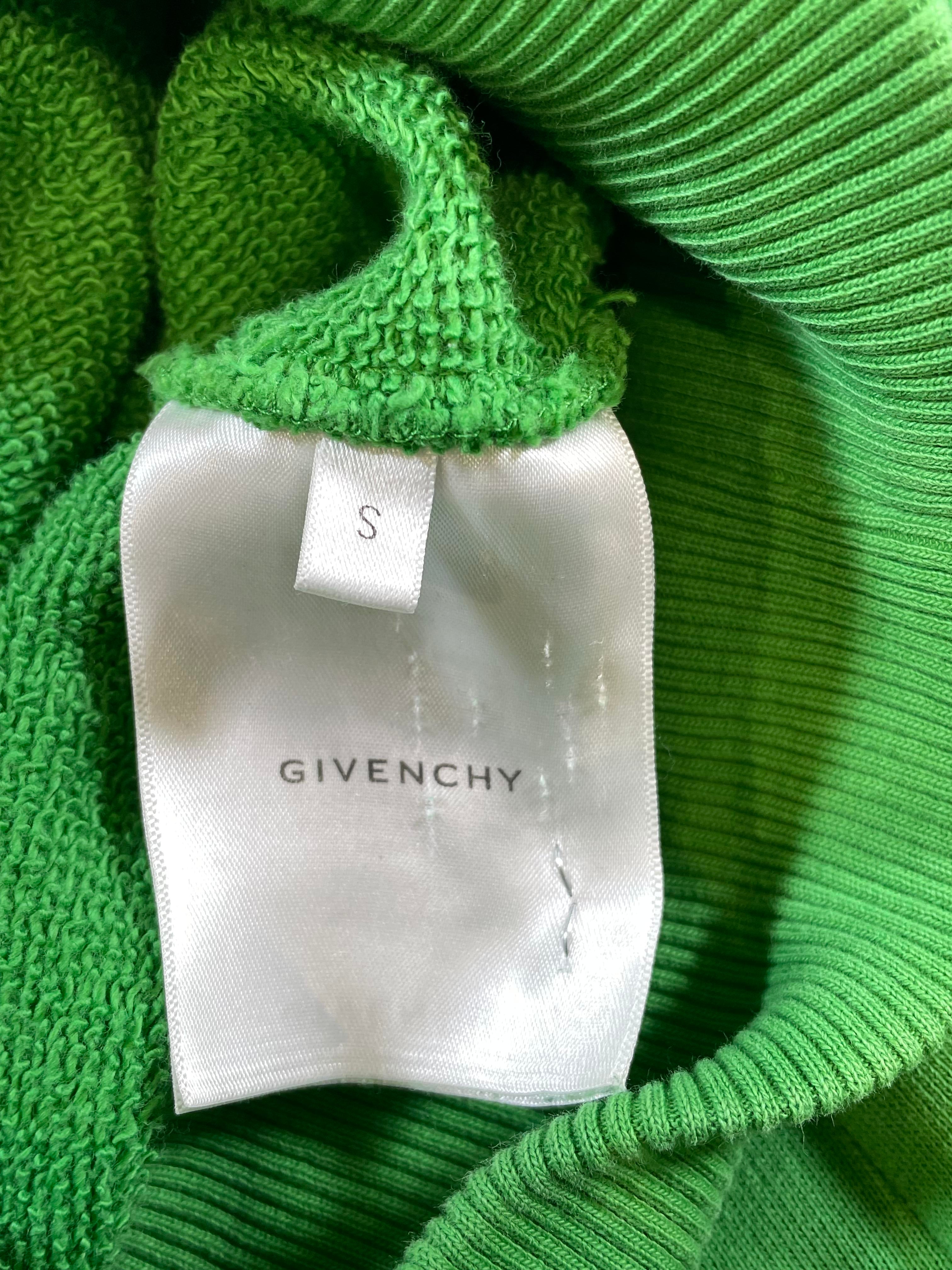 Givenchy Reaper Logo Green Hoodie