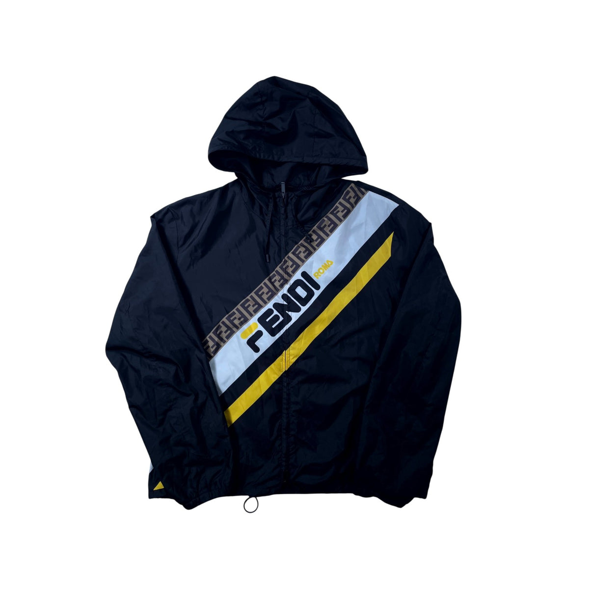 Fendi Monogram Windbreaker Black Jacket