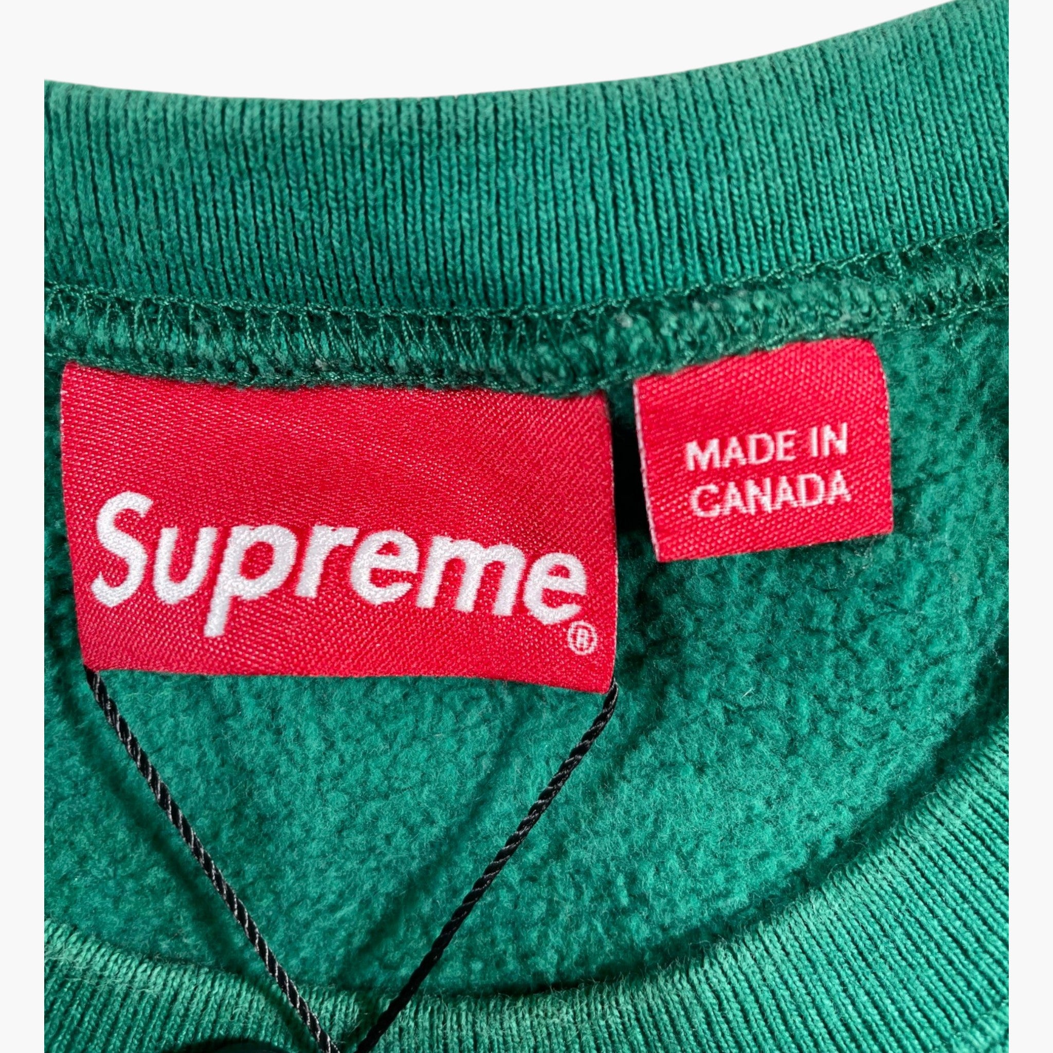 Supreme Crest Logo Green Crewneck