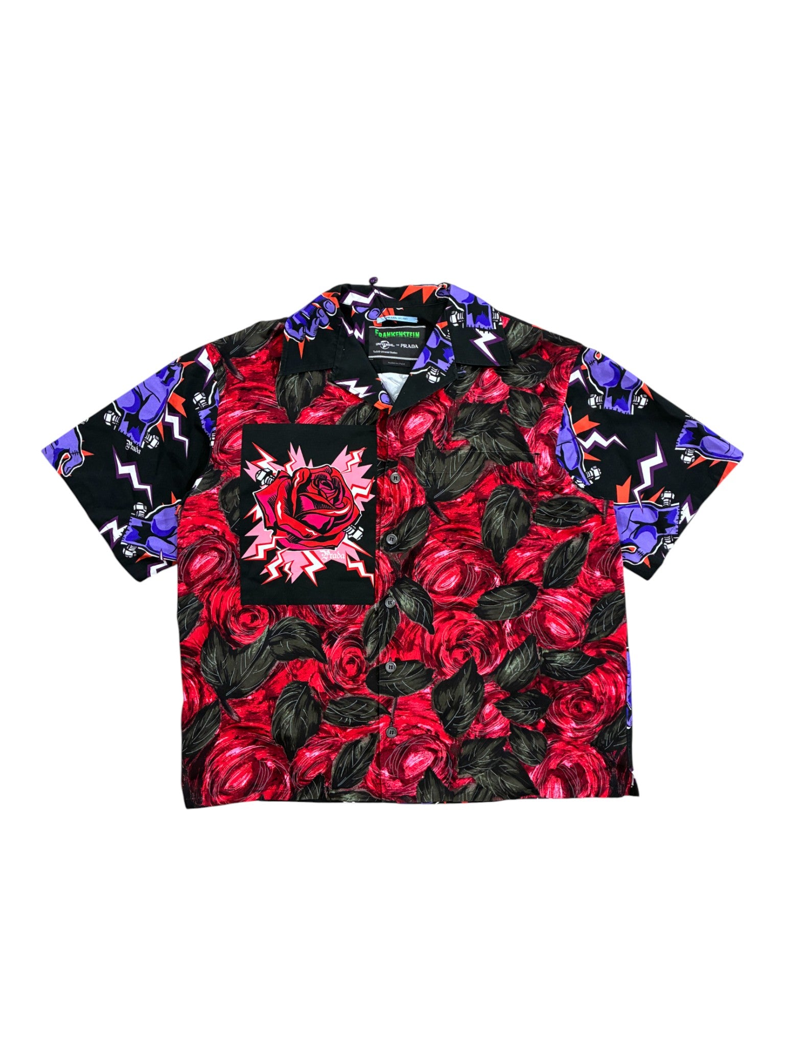 Prada Frankenstein Rose Button Up