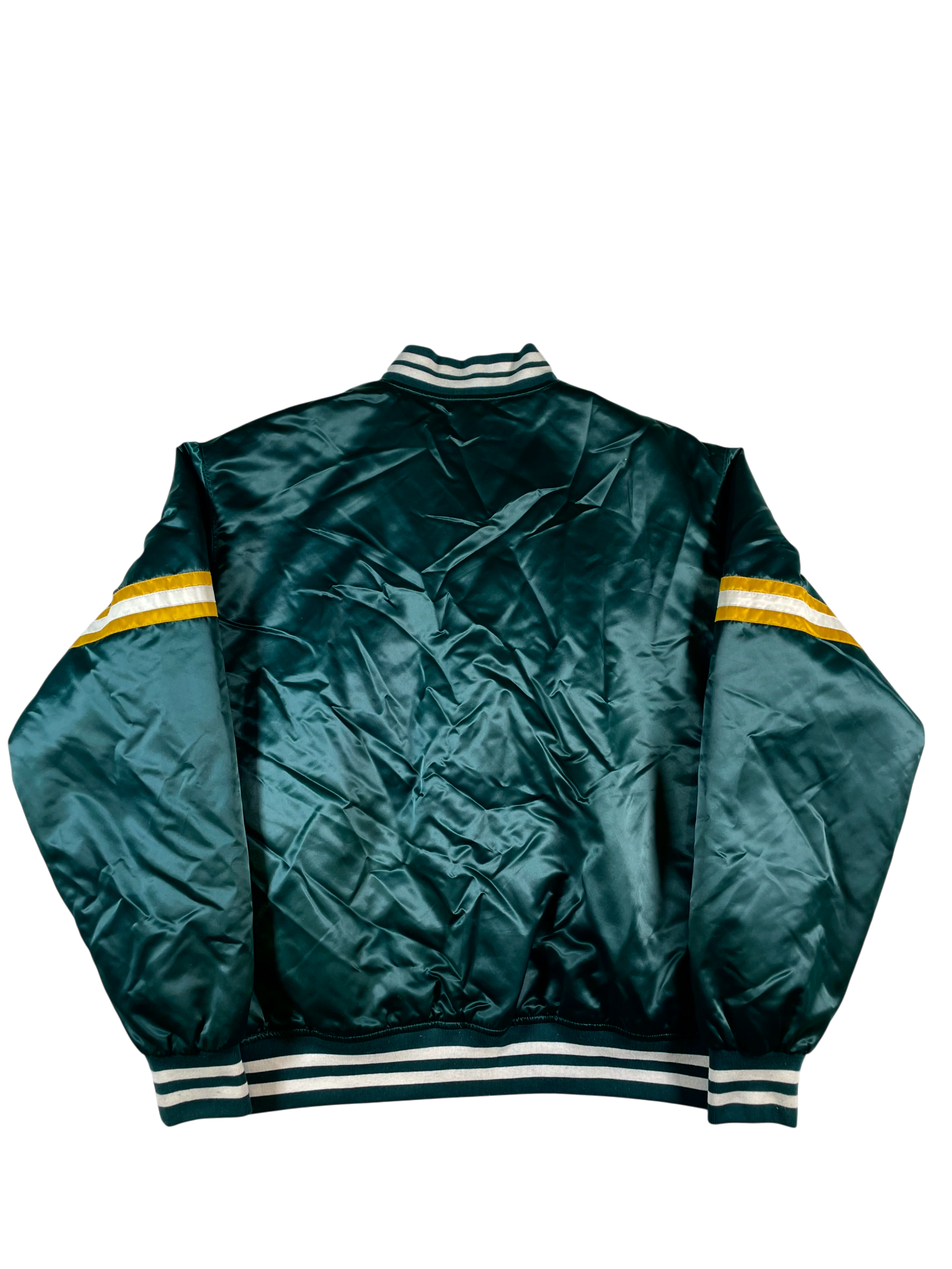 Kith Satin Varsity Green & Yellow Jacket