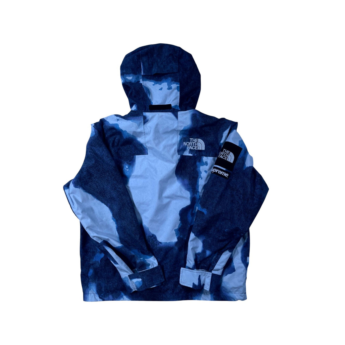 Supreme x The North Face Bleached Denim Mountain Blue Jacket