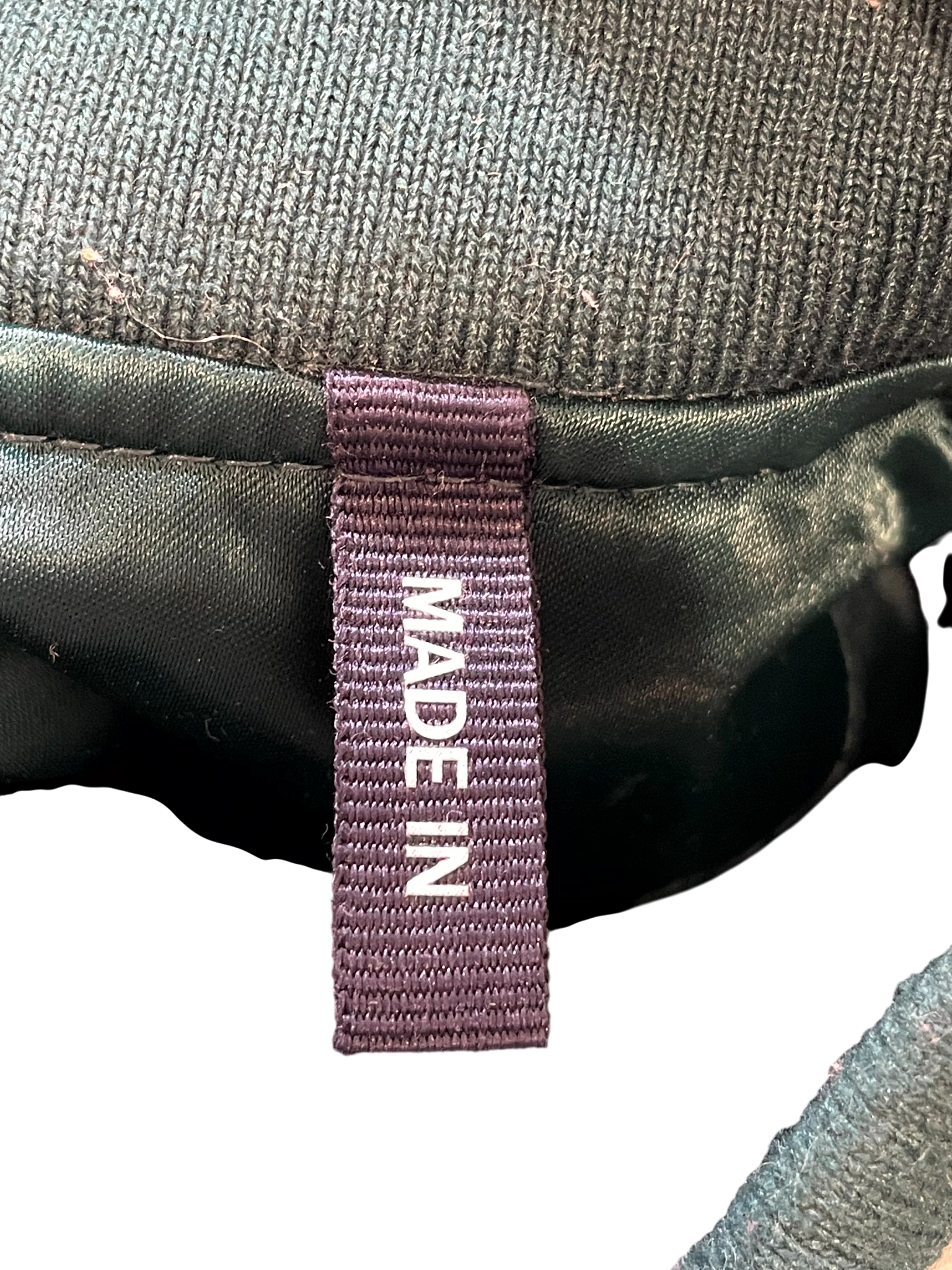 Kith Satin Varsity Green & Yellow Jacket