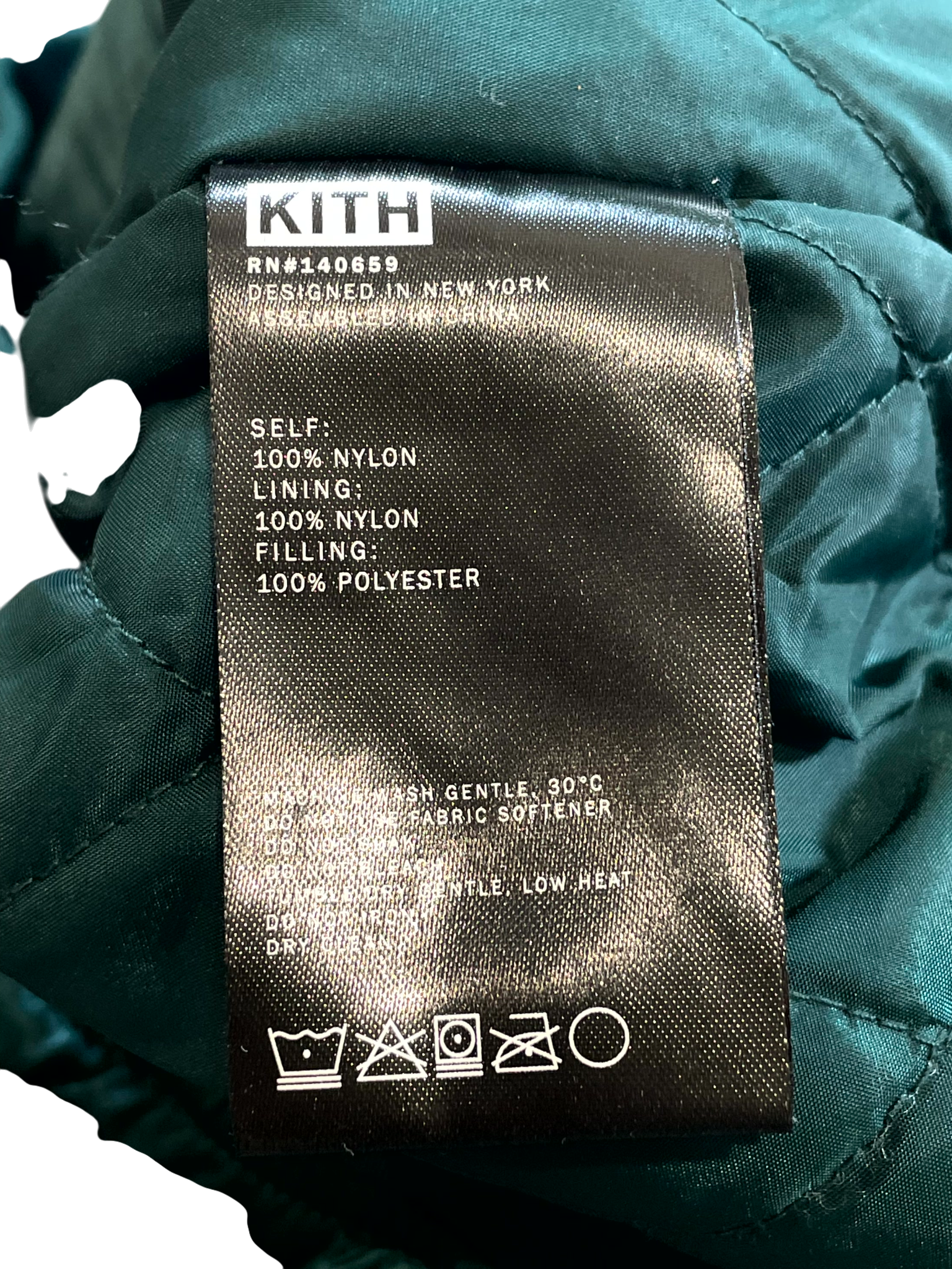Kith Satin Varsity Green & Yellow Jacket