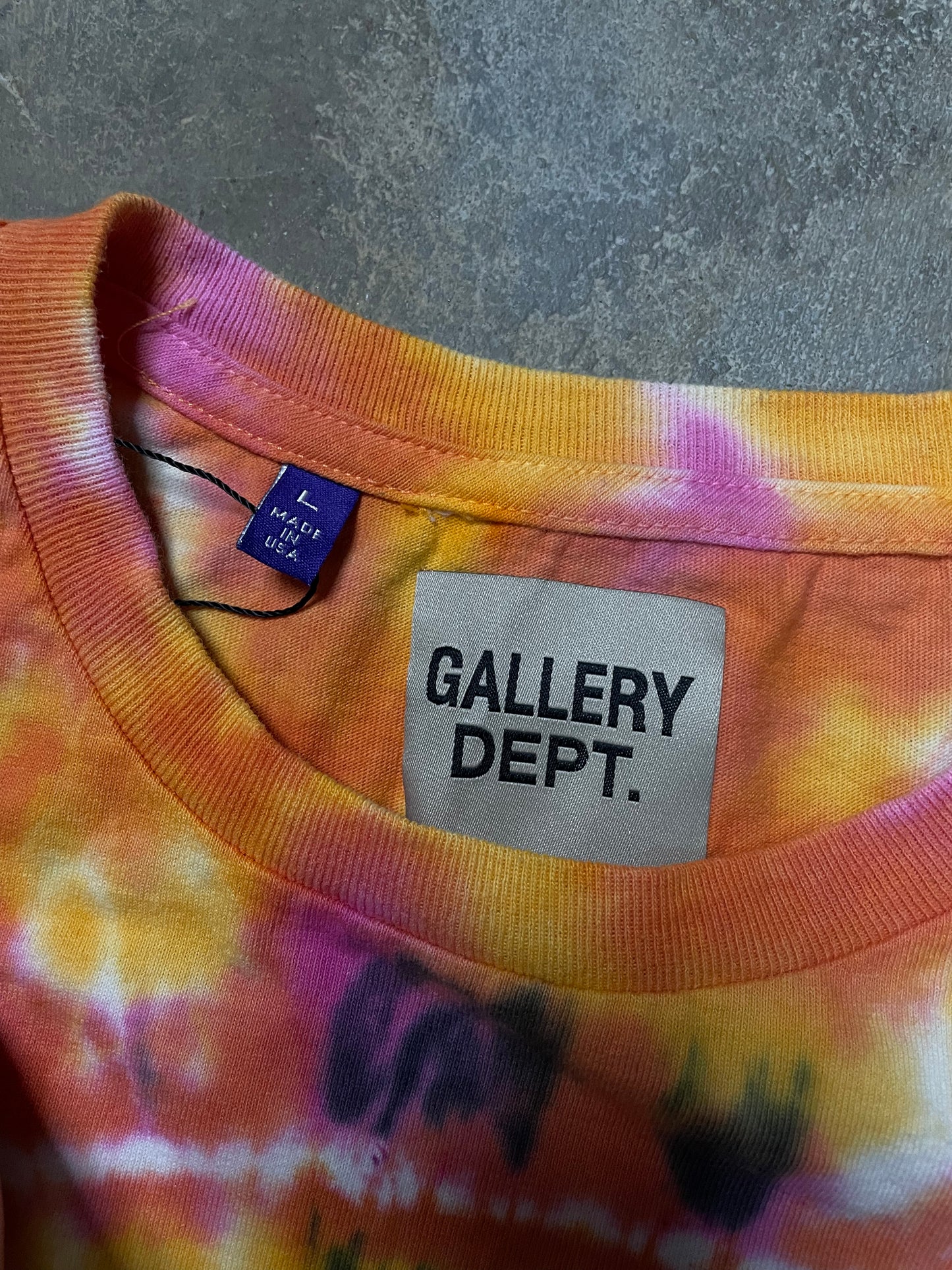 Gallery Dept Tie Dye Tee Used Large