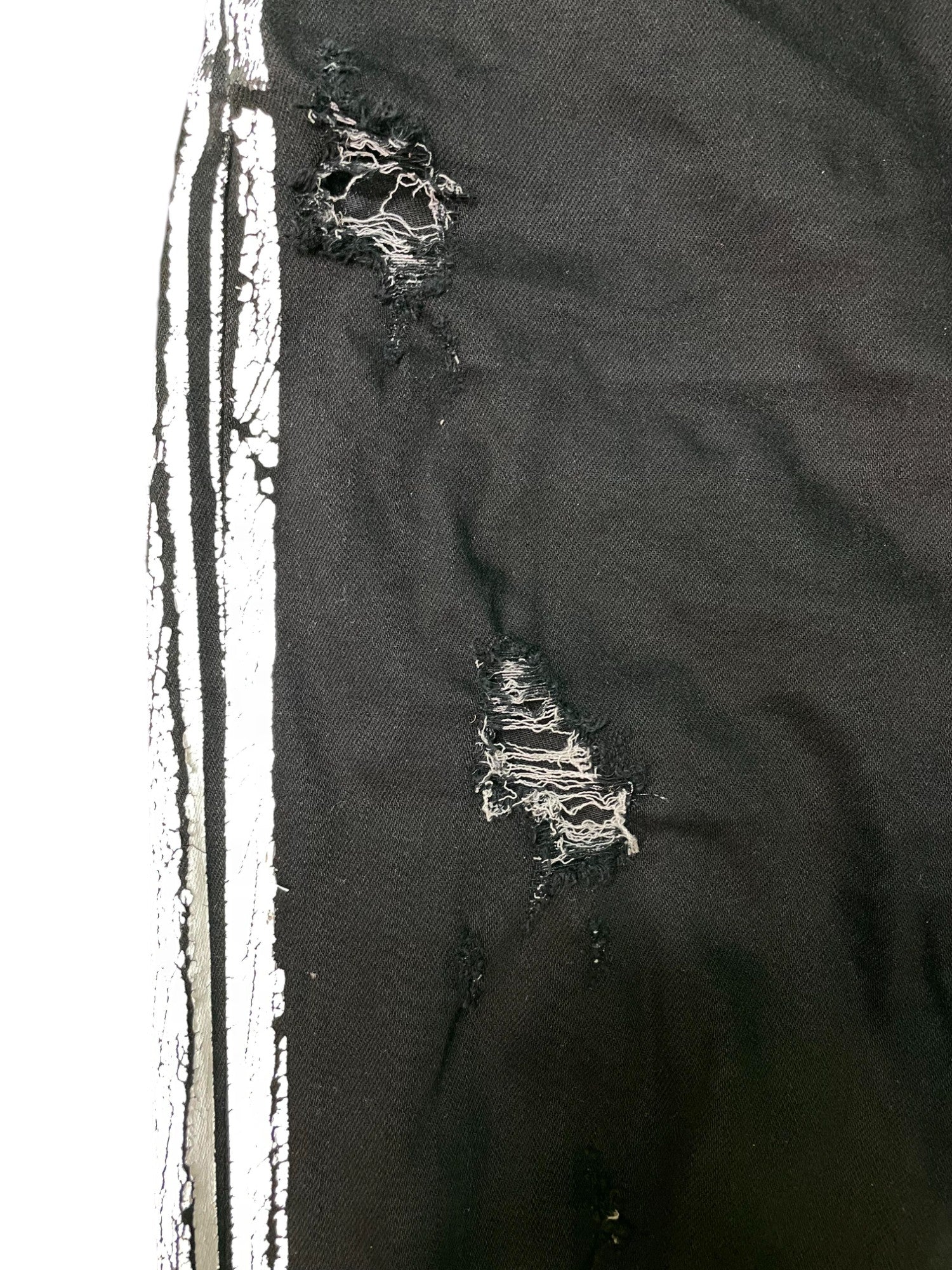 Amiri White Stripe Black Jeans