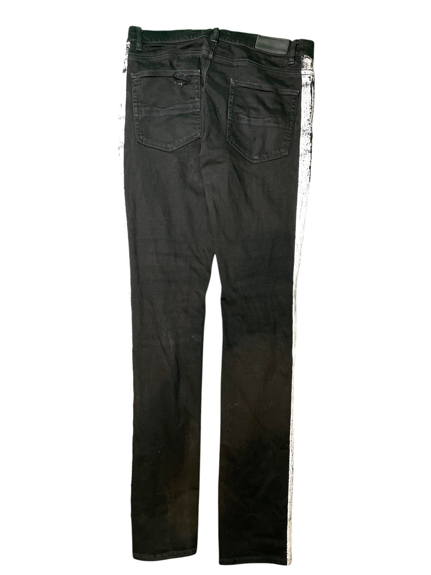 Amiri White Stripe Black Jeans