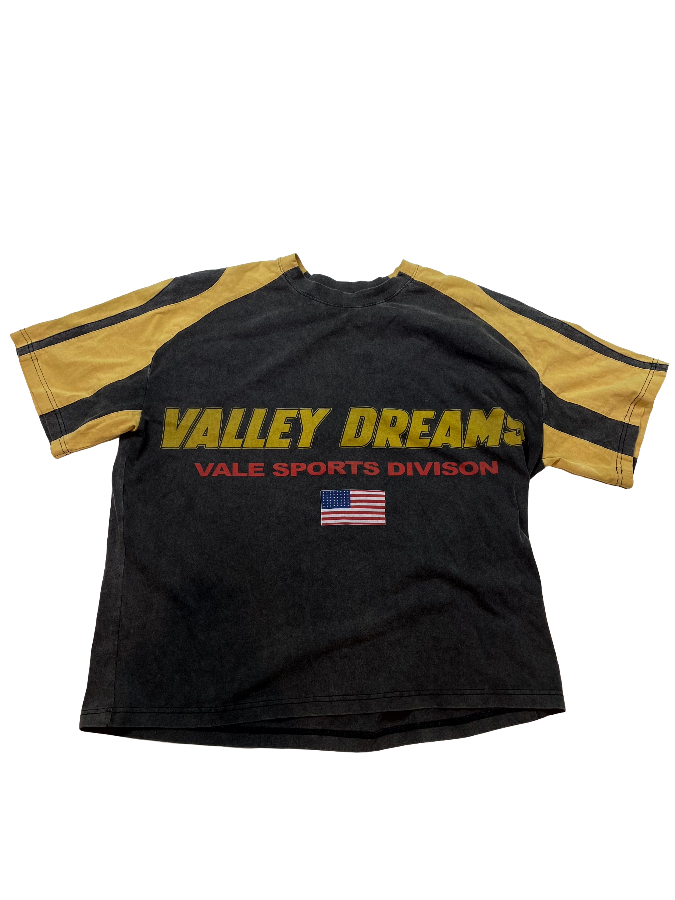 Vale Yellow & Grey Tee
