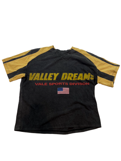 Vale Yellow & Grey Tee