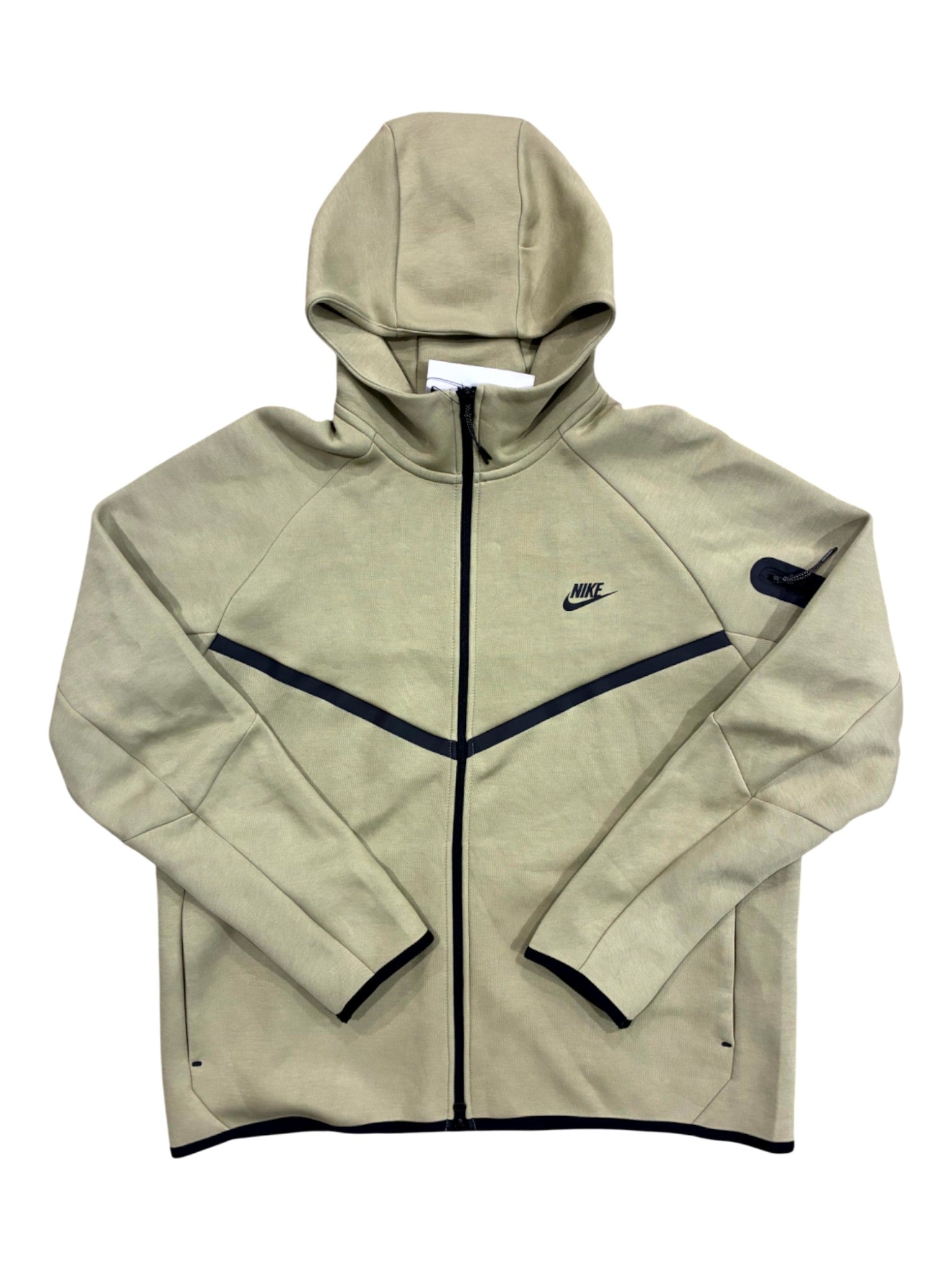 Nike Tech Zip Up Light Olive Hoodie