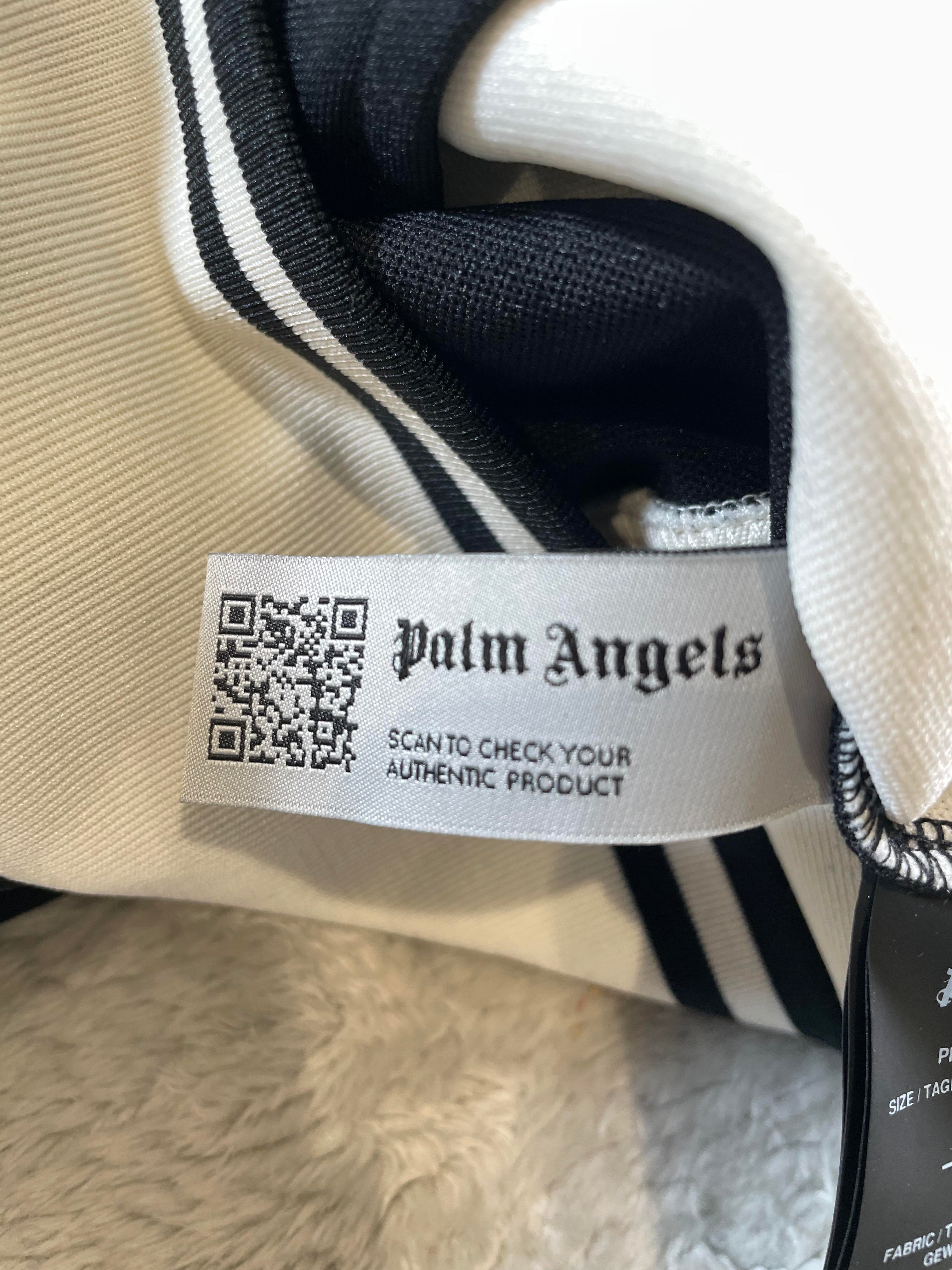 Palm Angels PA Black & Cream Track Jacket