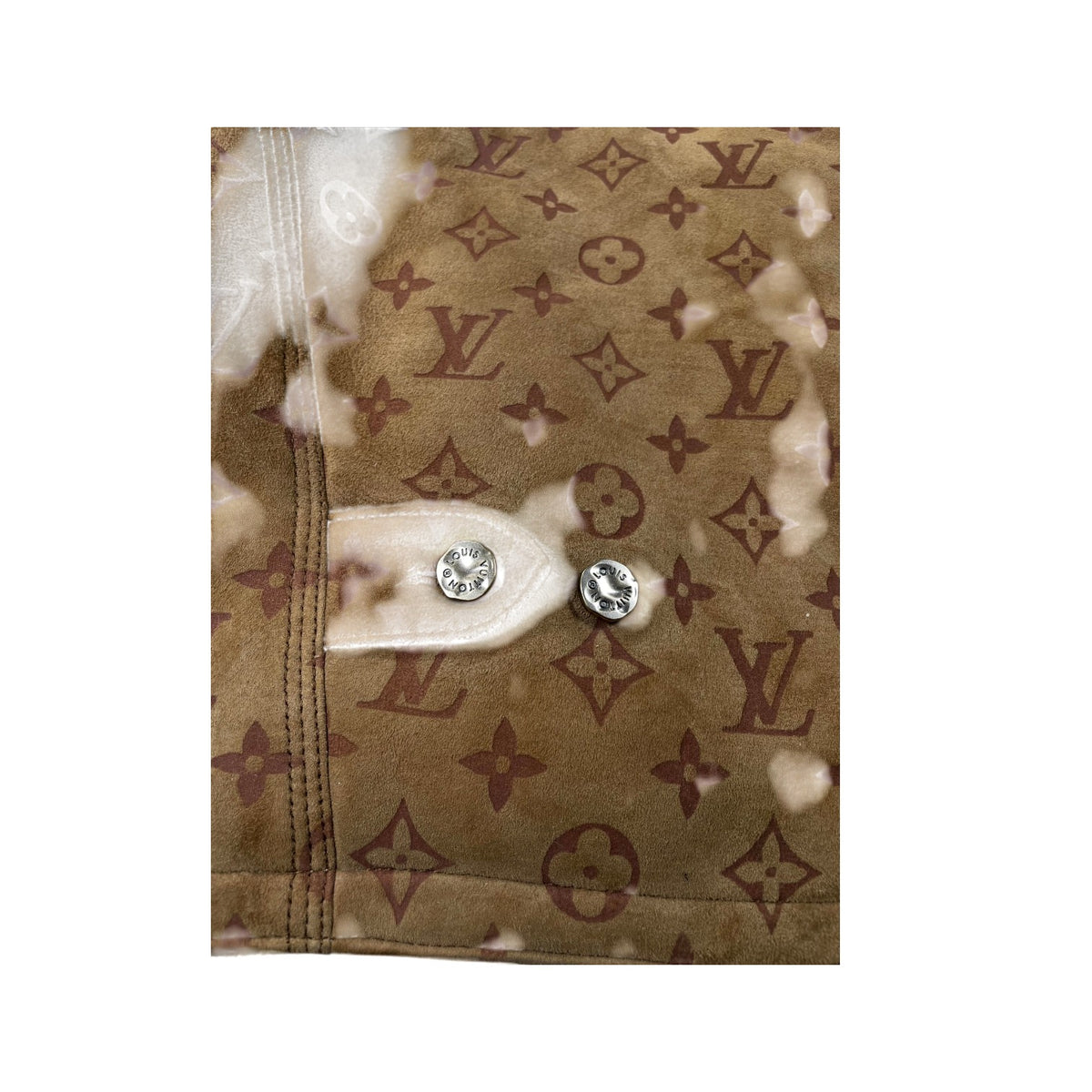 Louis Vuitton Shearling Embossed Monogram Brown Jacket