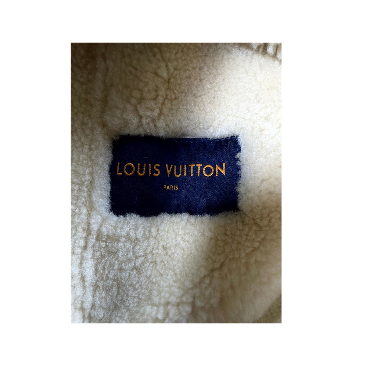 Louis Vuitton Shearling Embossed Monogram Brown Jacket