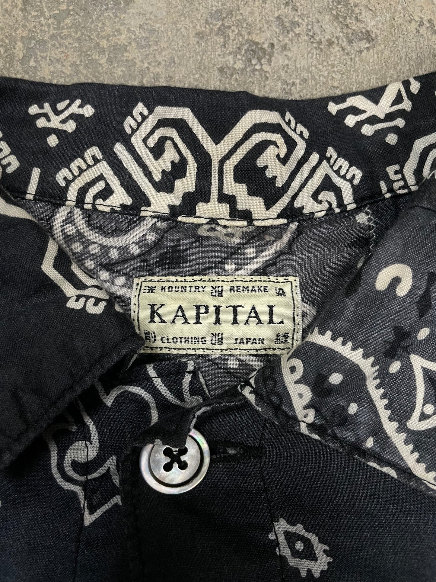 Kapital ButtonUp Navy Used XXL (Fits Large)