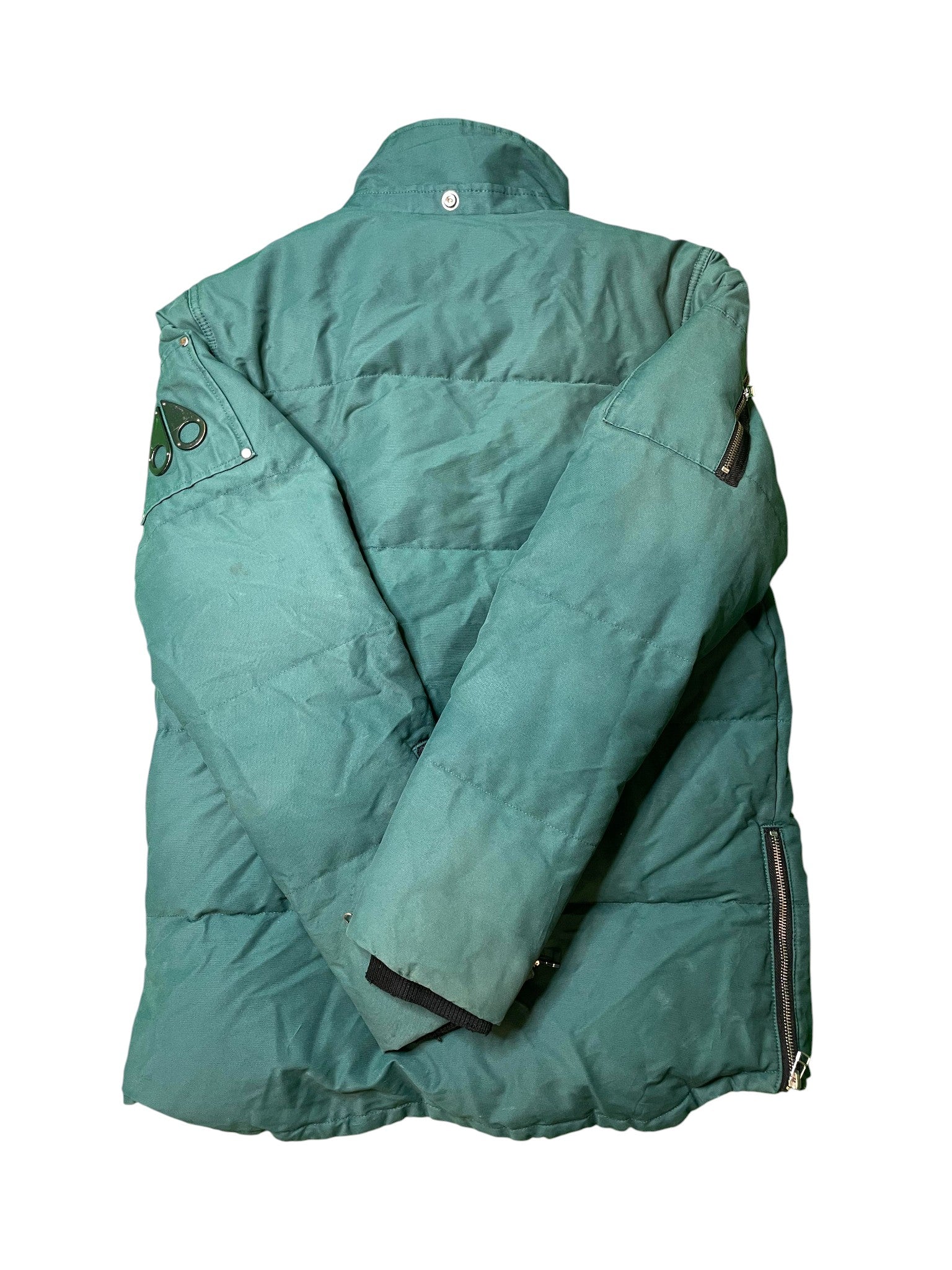 Moose Knuckles 3Q Green Black Fur