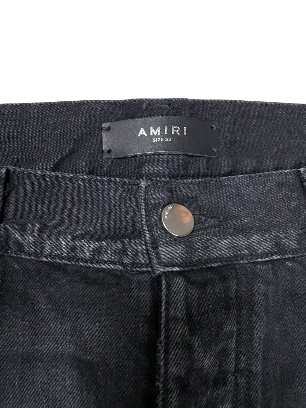 Amiri Cargo Flare Black Jeans