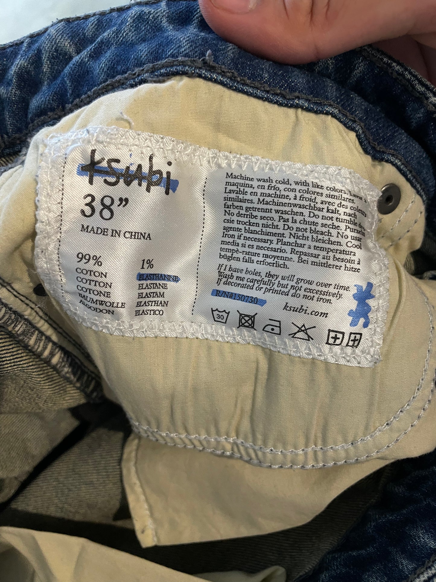 Ksubi Distressed Dark Wash Jeans