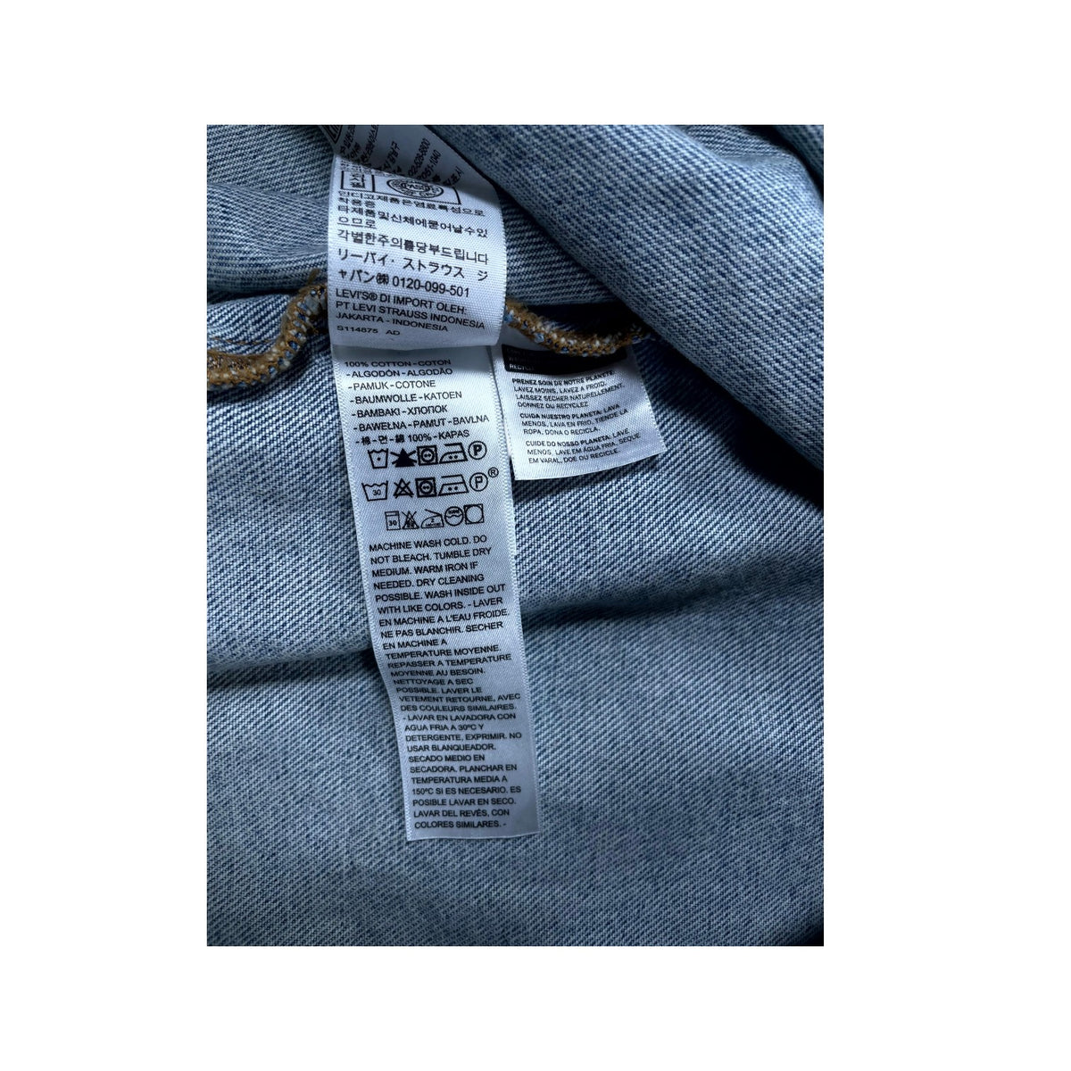 Denim Tears Cotton Wreath Denim Light Wash Jacket