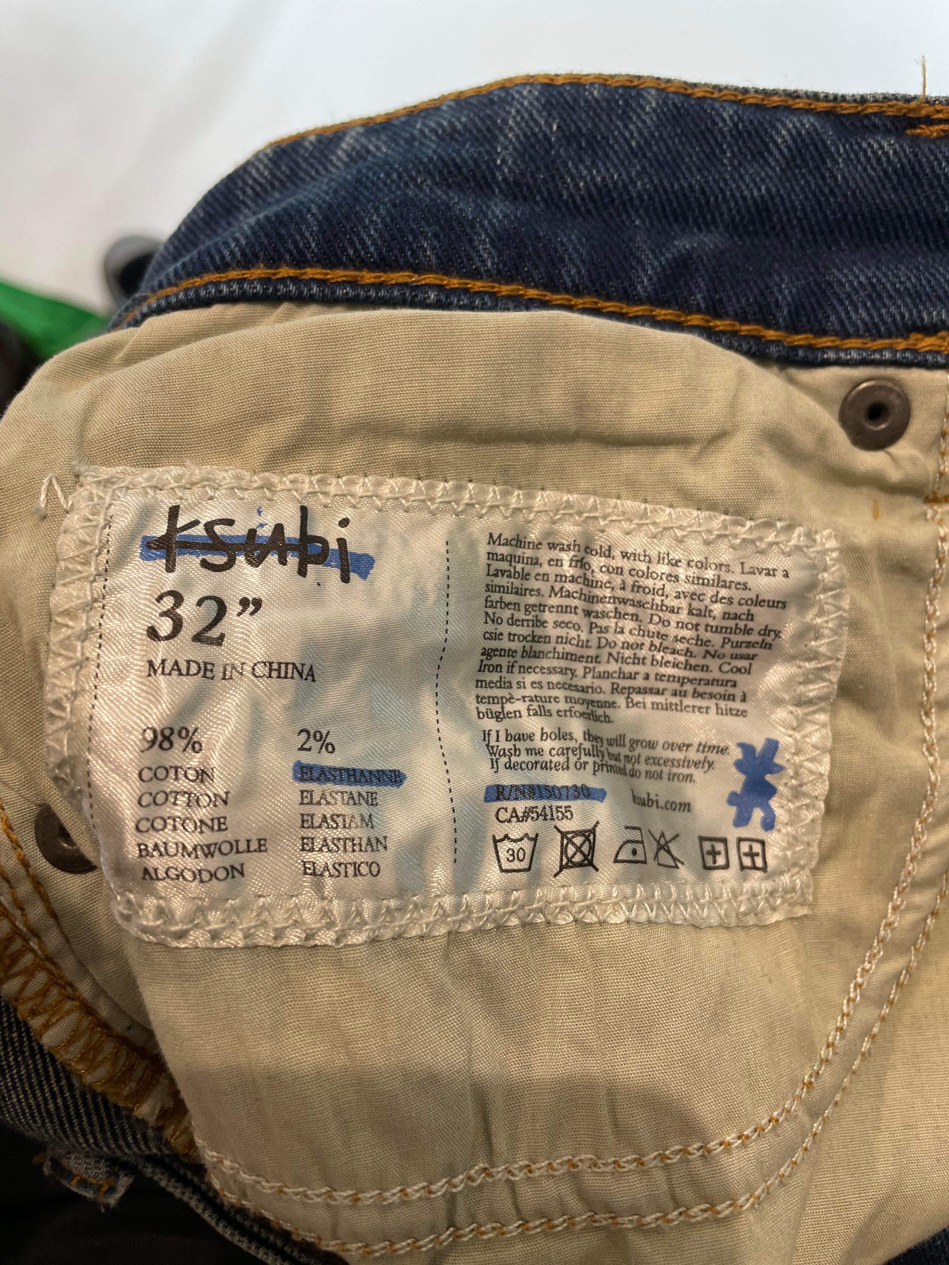 Ksubi Light Wash glitter Jeans