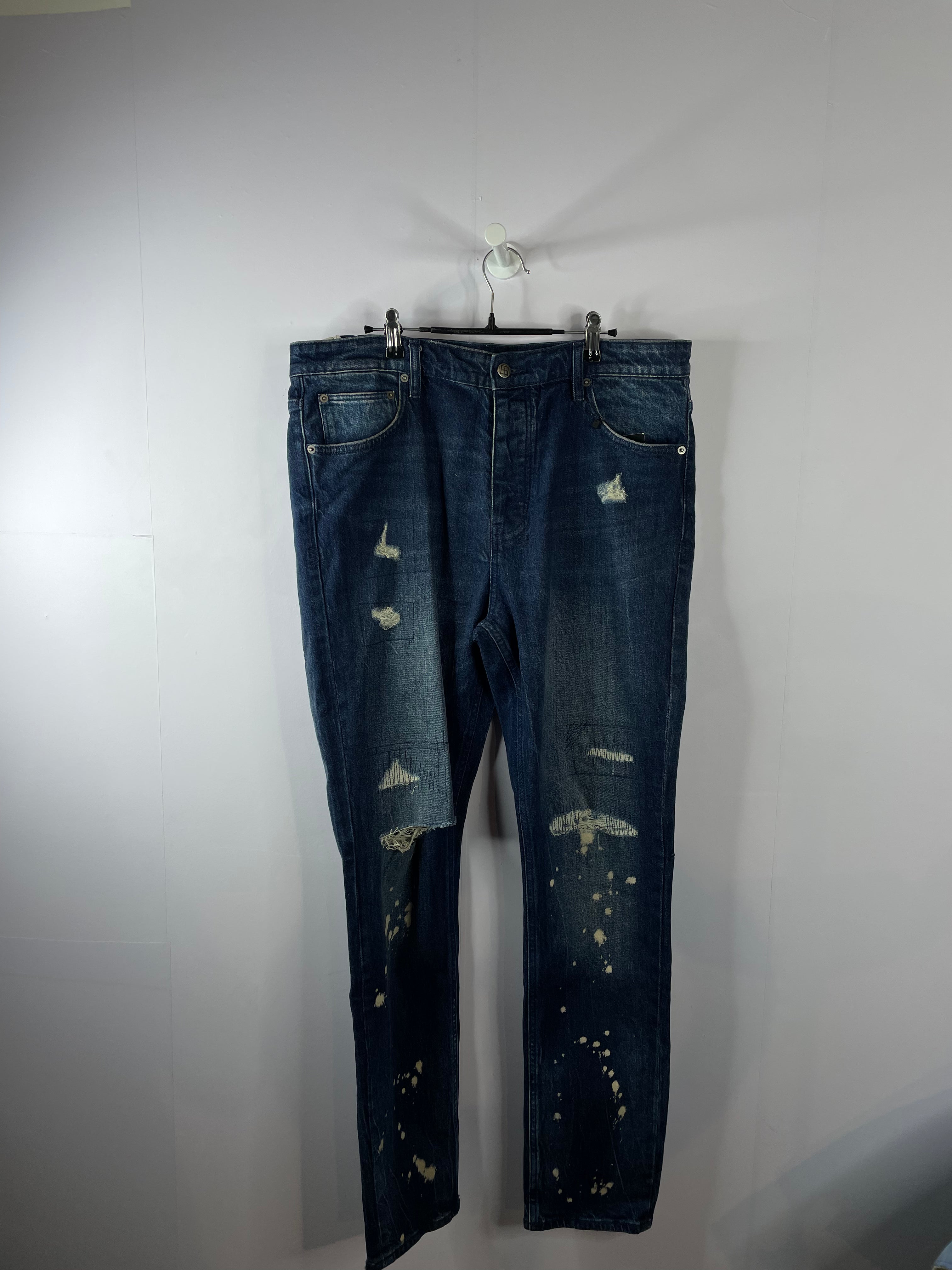 Ksubi Dark Wash Ripped Jeans