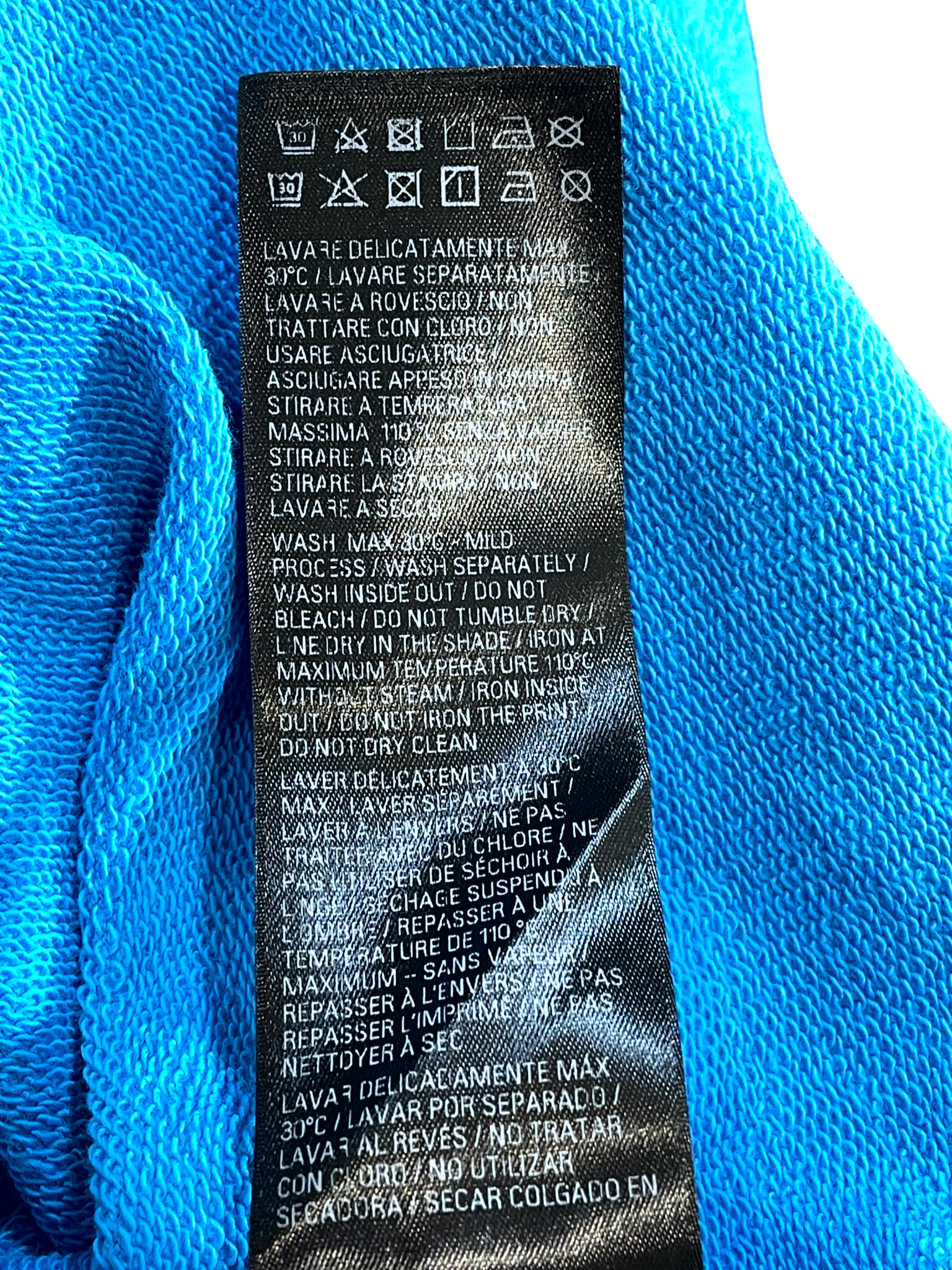 Balenciaga Pepsi Logo Azure Hoodie