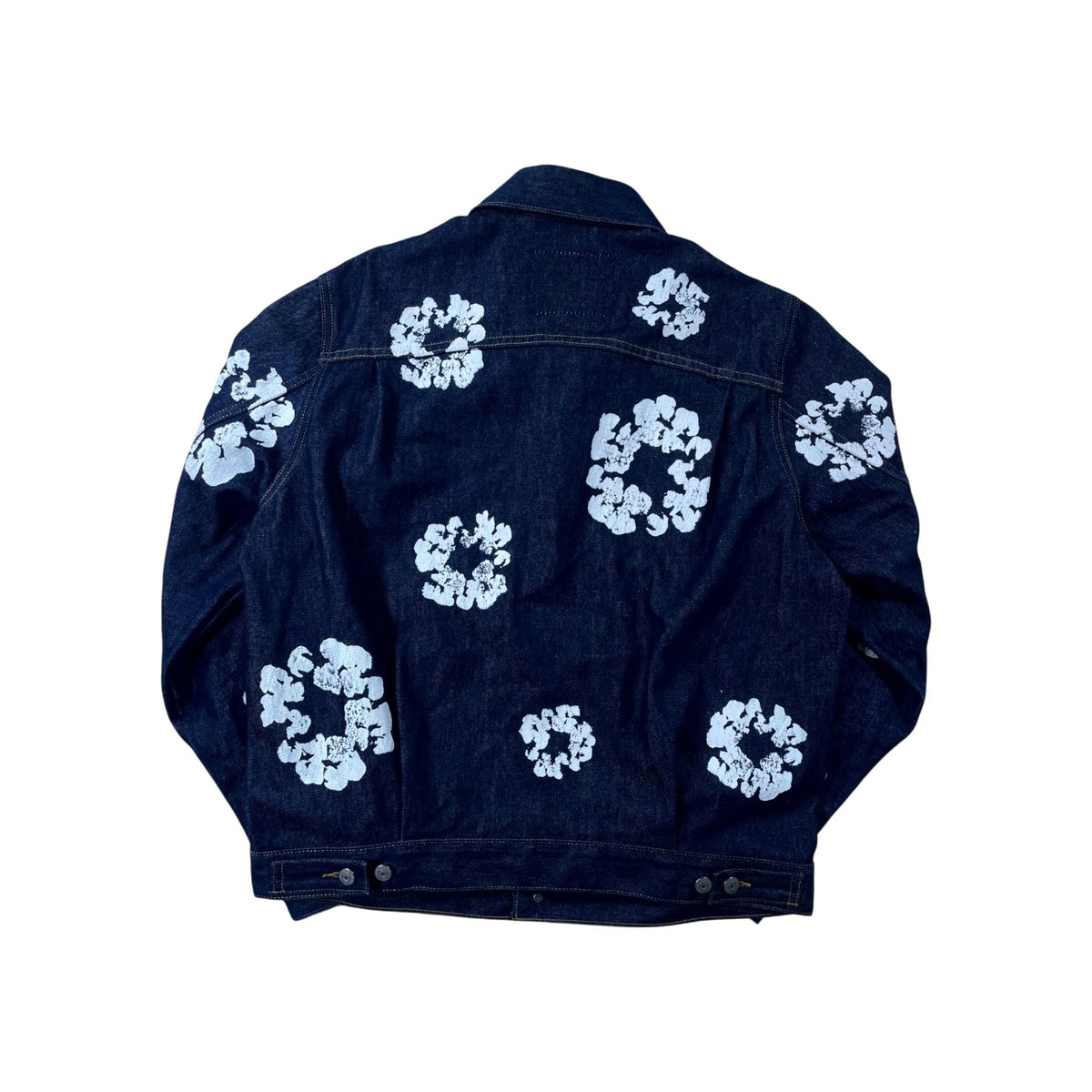 Denim Tears Selvedge Cotton Wreath Denim Navy Jacket