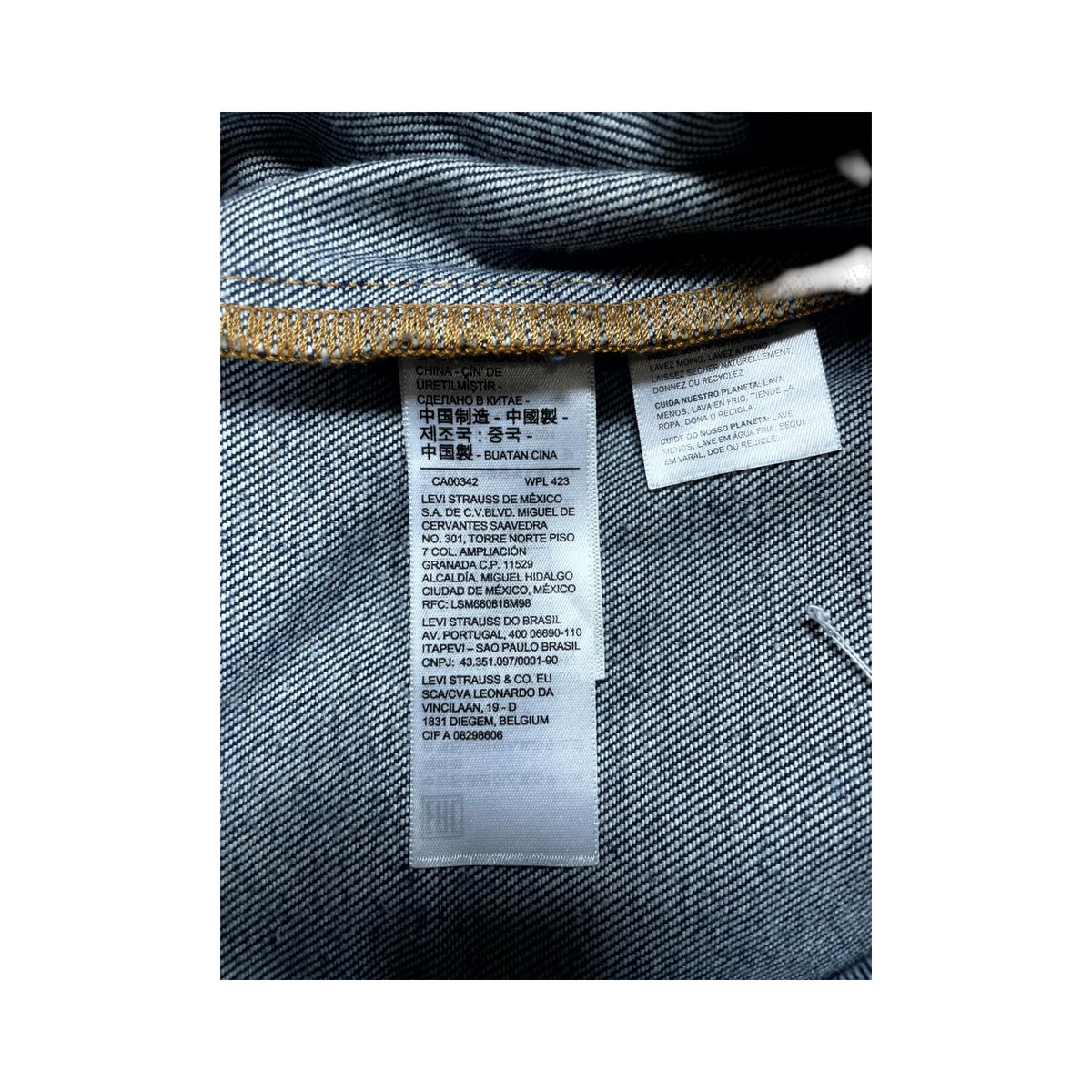 Denim Tears Selvedge Cotton Wreath Denim Navy Jacket